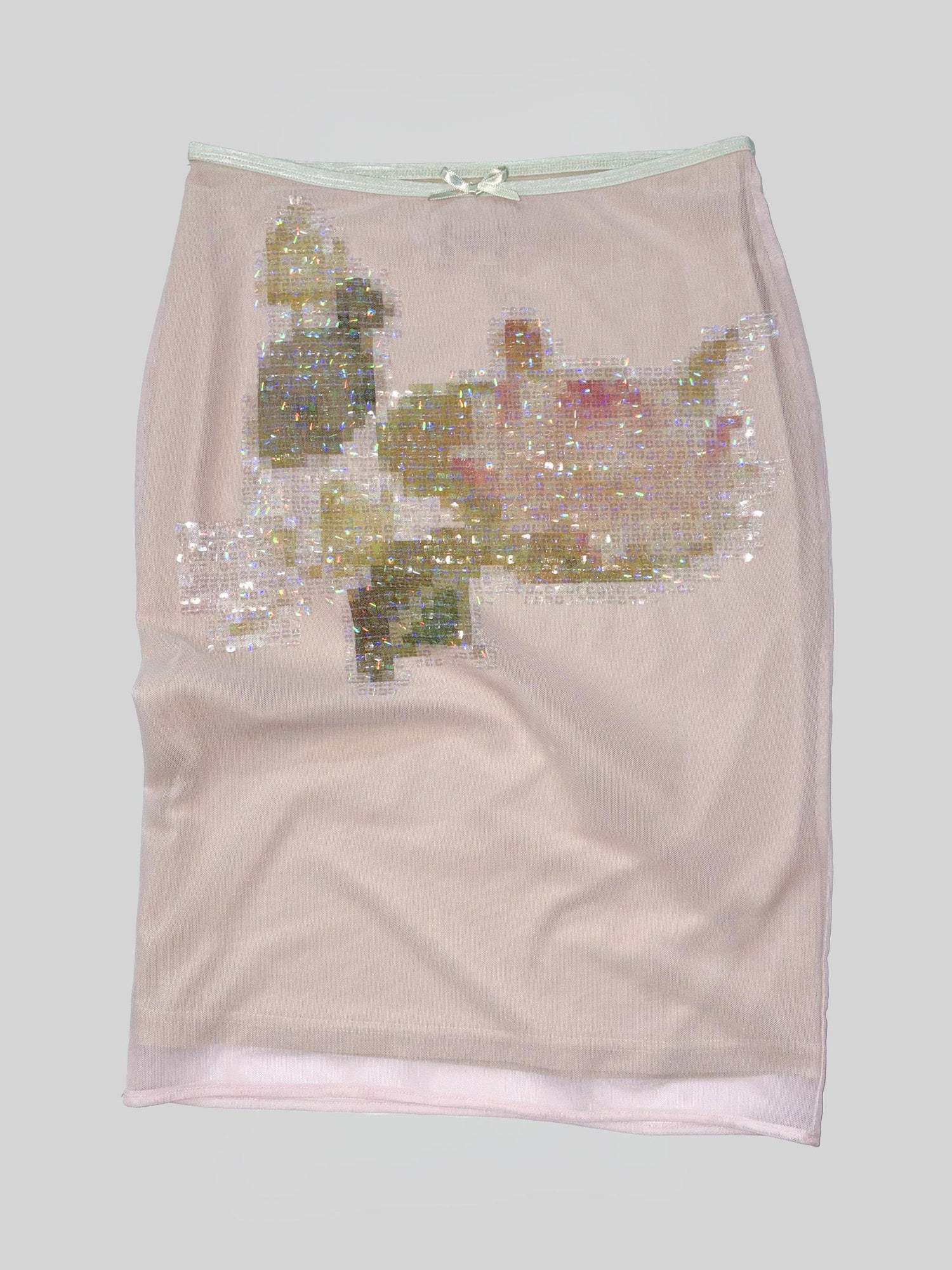 Censored Lotus Midi Skirt Blush