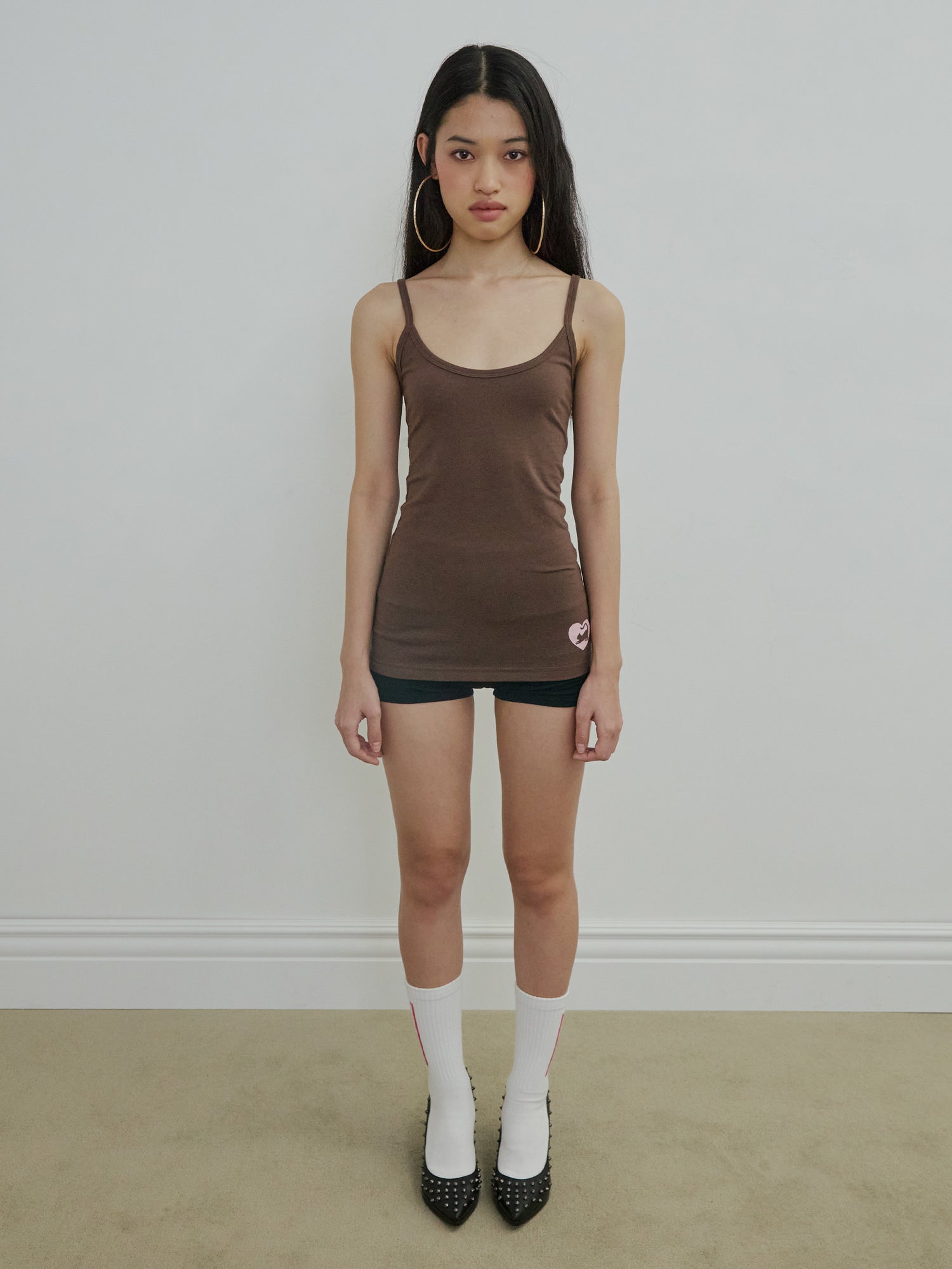 Sweet Kitty Tank Top Brown