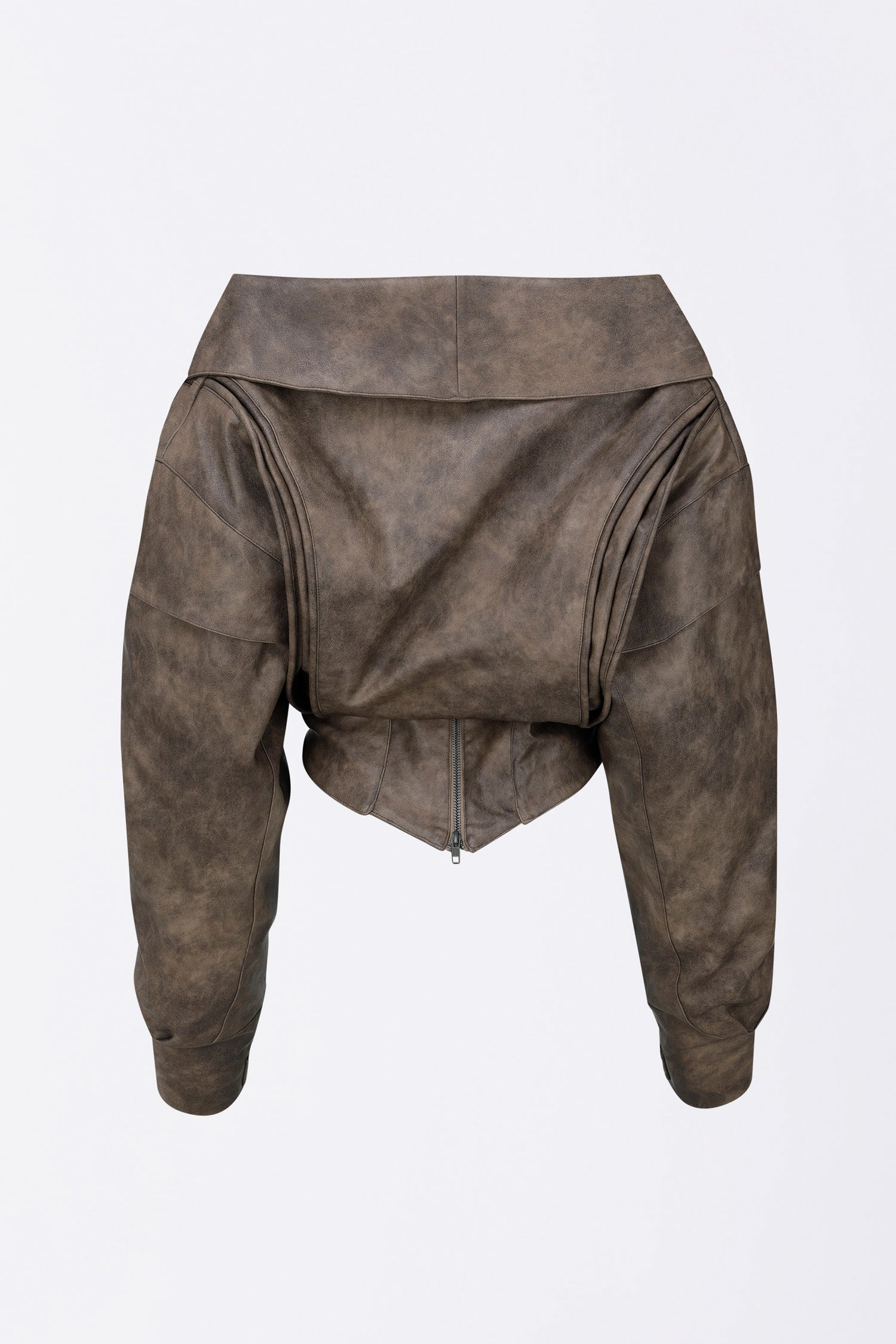 Corset Latch Down Jacket Brown