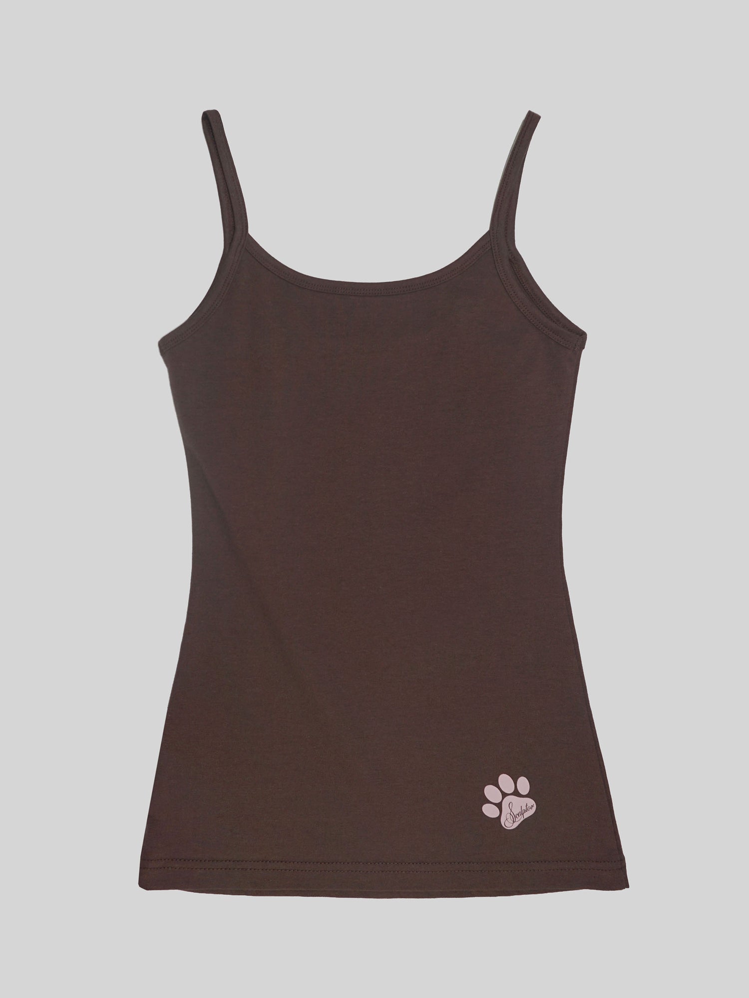 Sweet Kitty Tank Top Brown