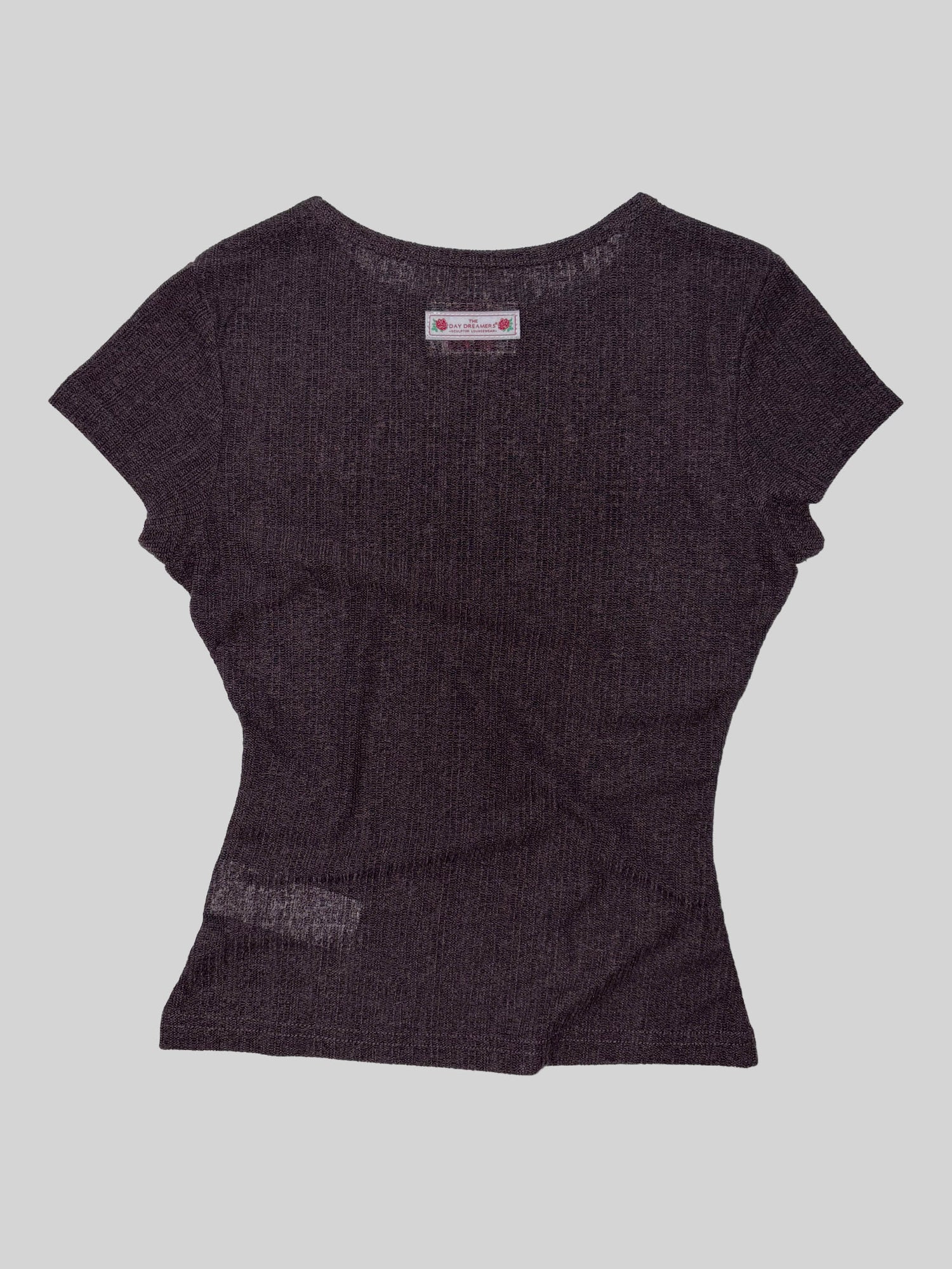 Bad Hair Day Baby Tee Brown