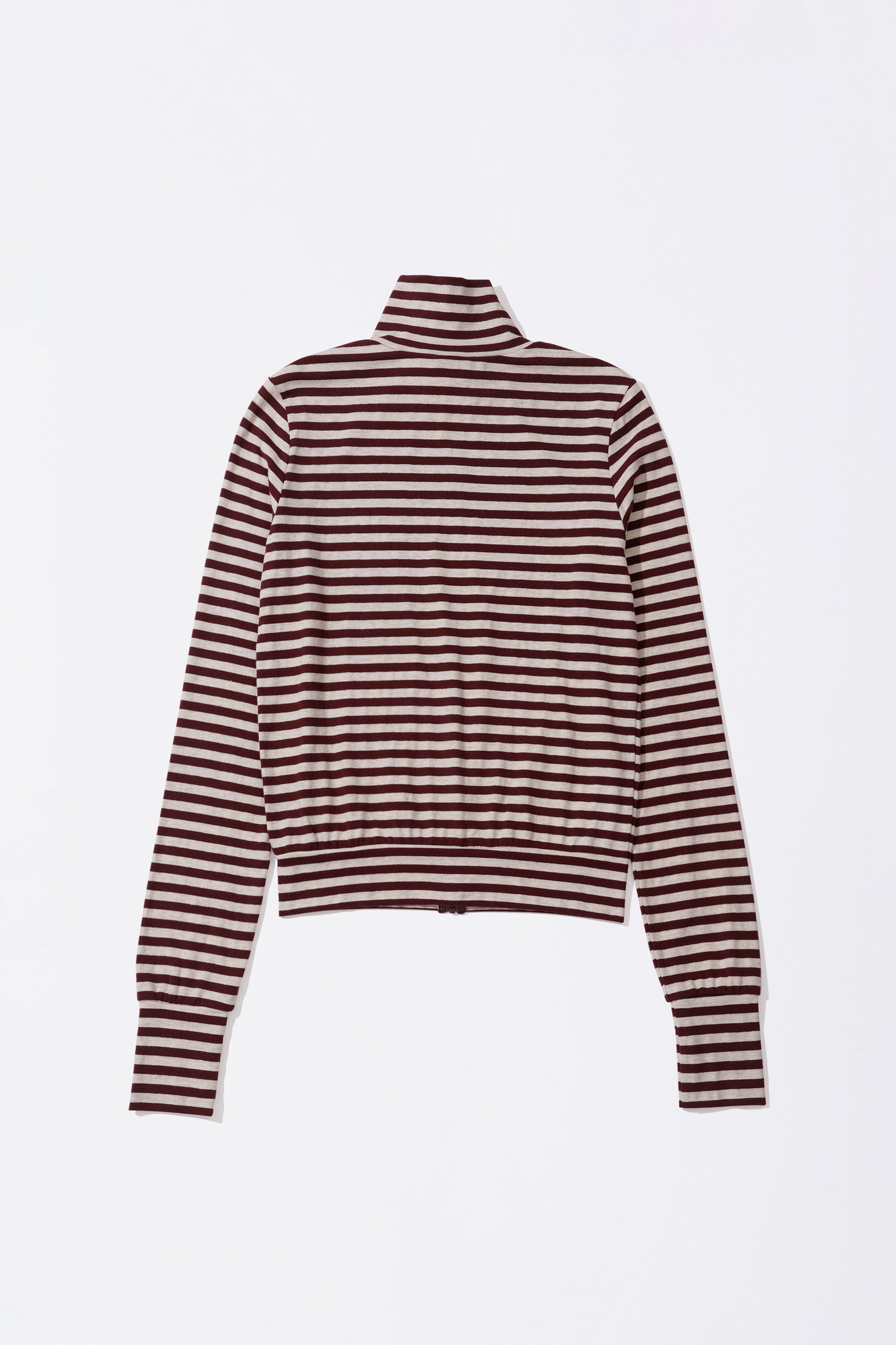 Light Weight Striped Jersey Burgundy