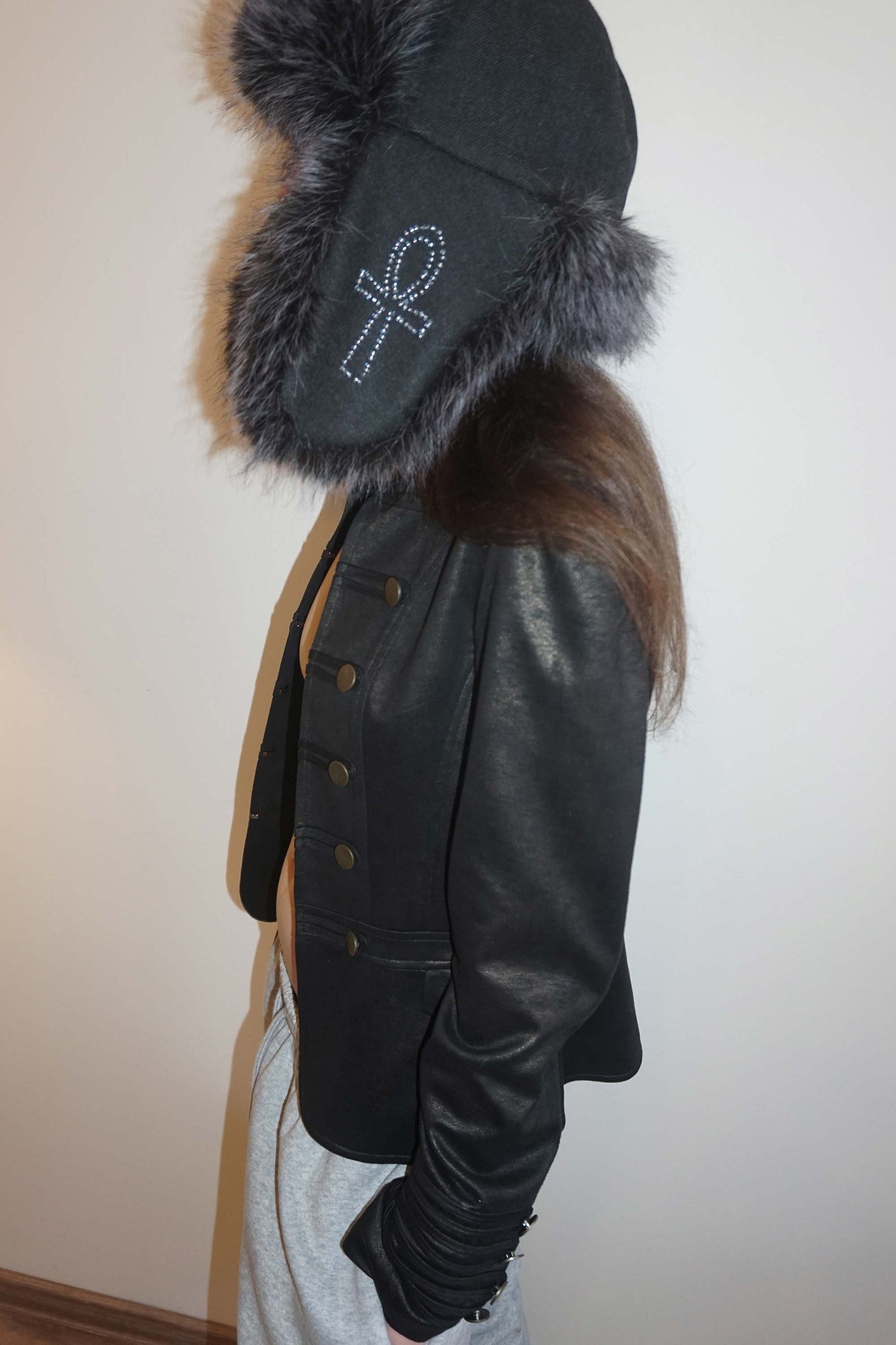 Wool Trooper Hat Charcoal