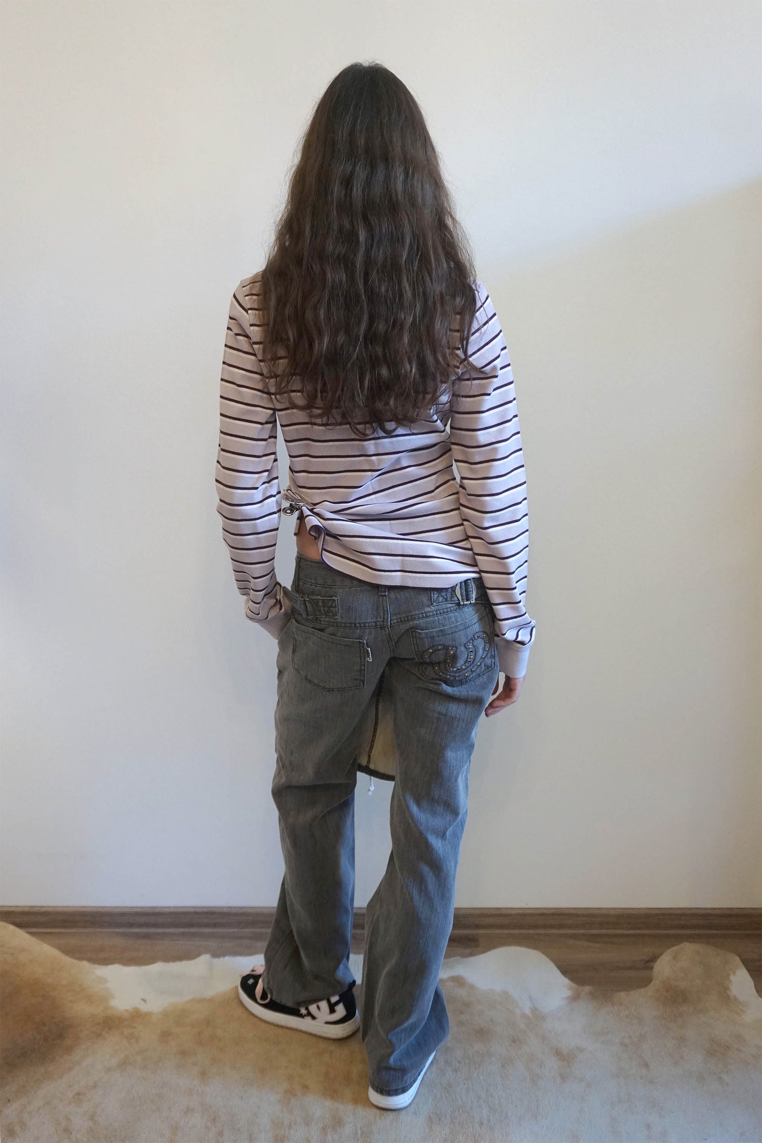 Apron Layered Denim Charcoal