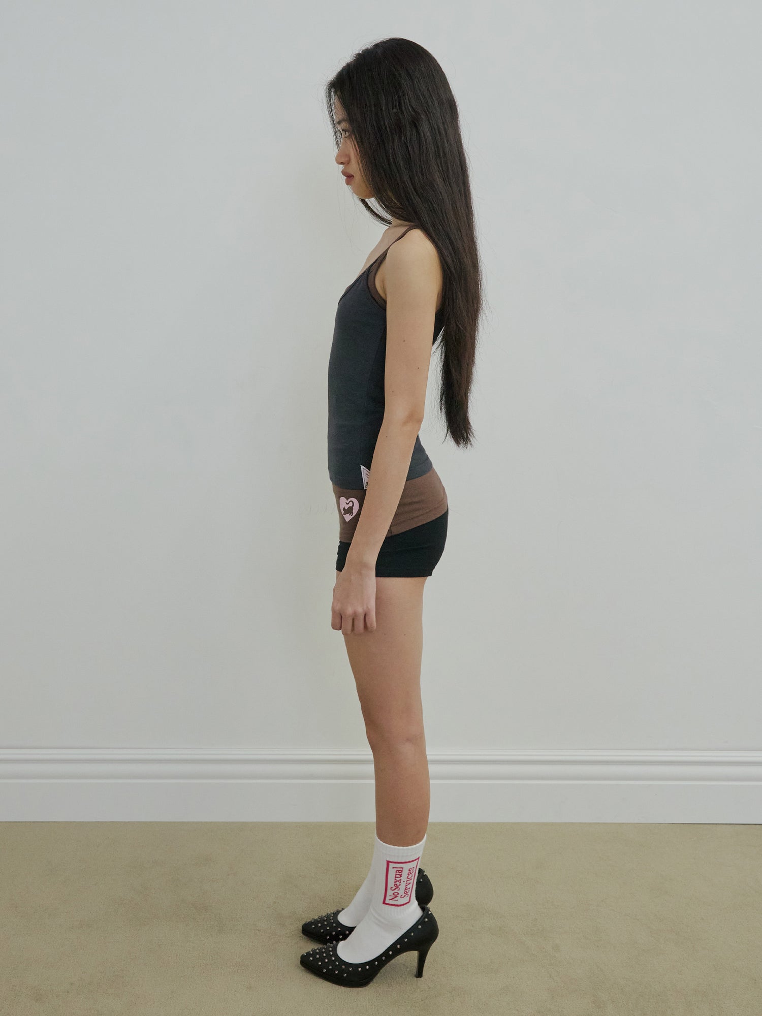 My Go To Sleeveless Top Charcoal