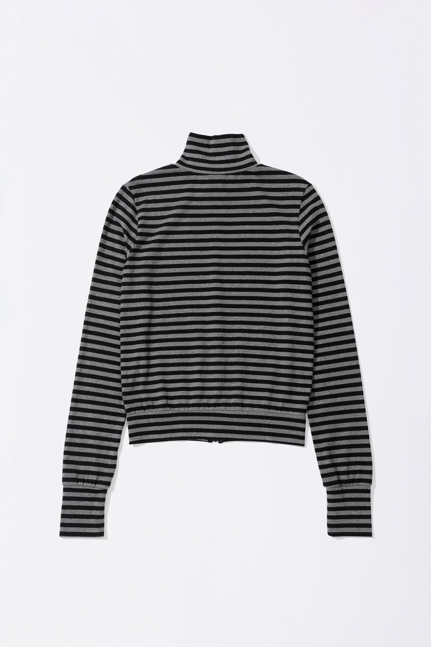 Light Weight Striped Jersey Charcoal