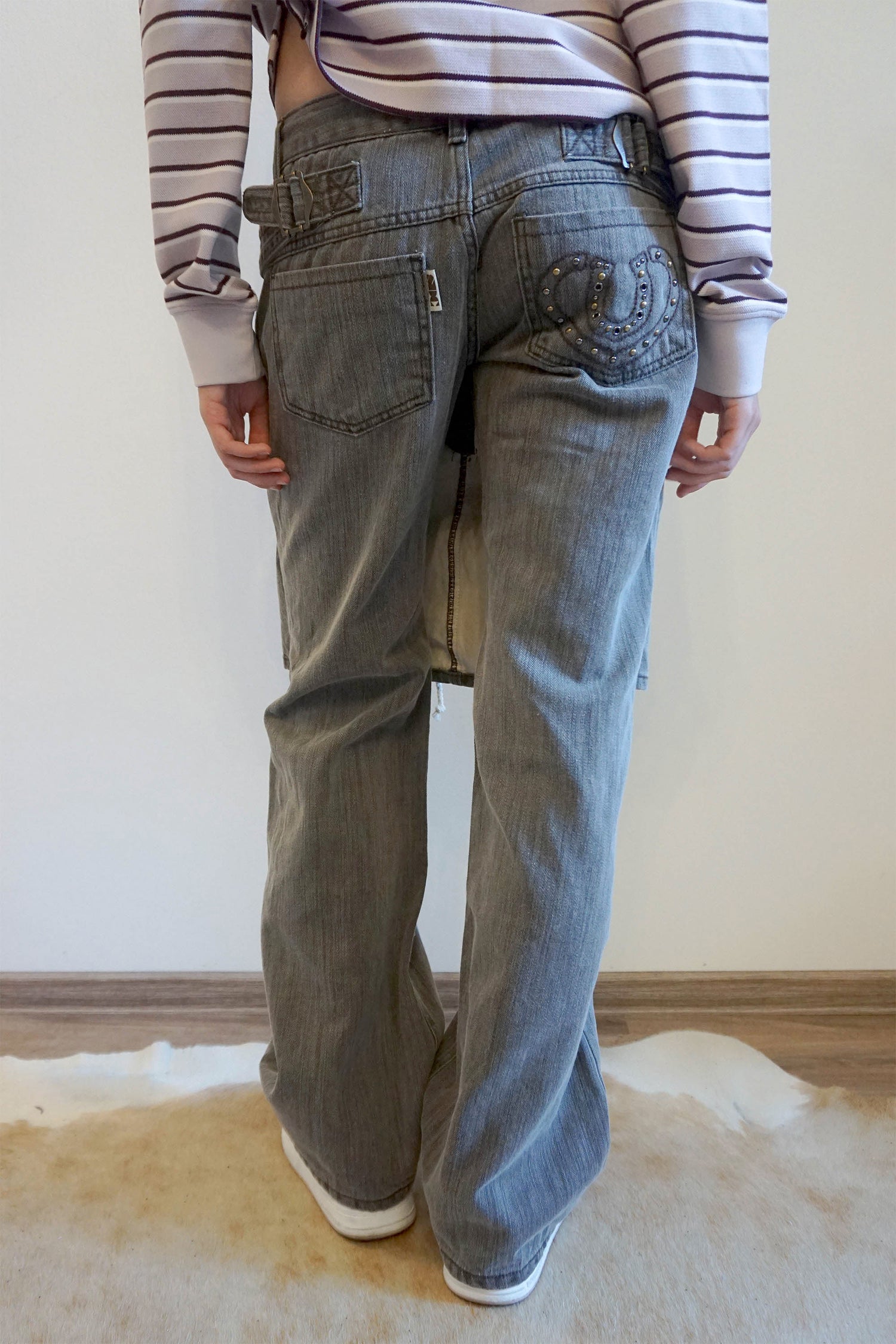 Apron Layered Denim Charcoal
