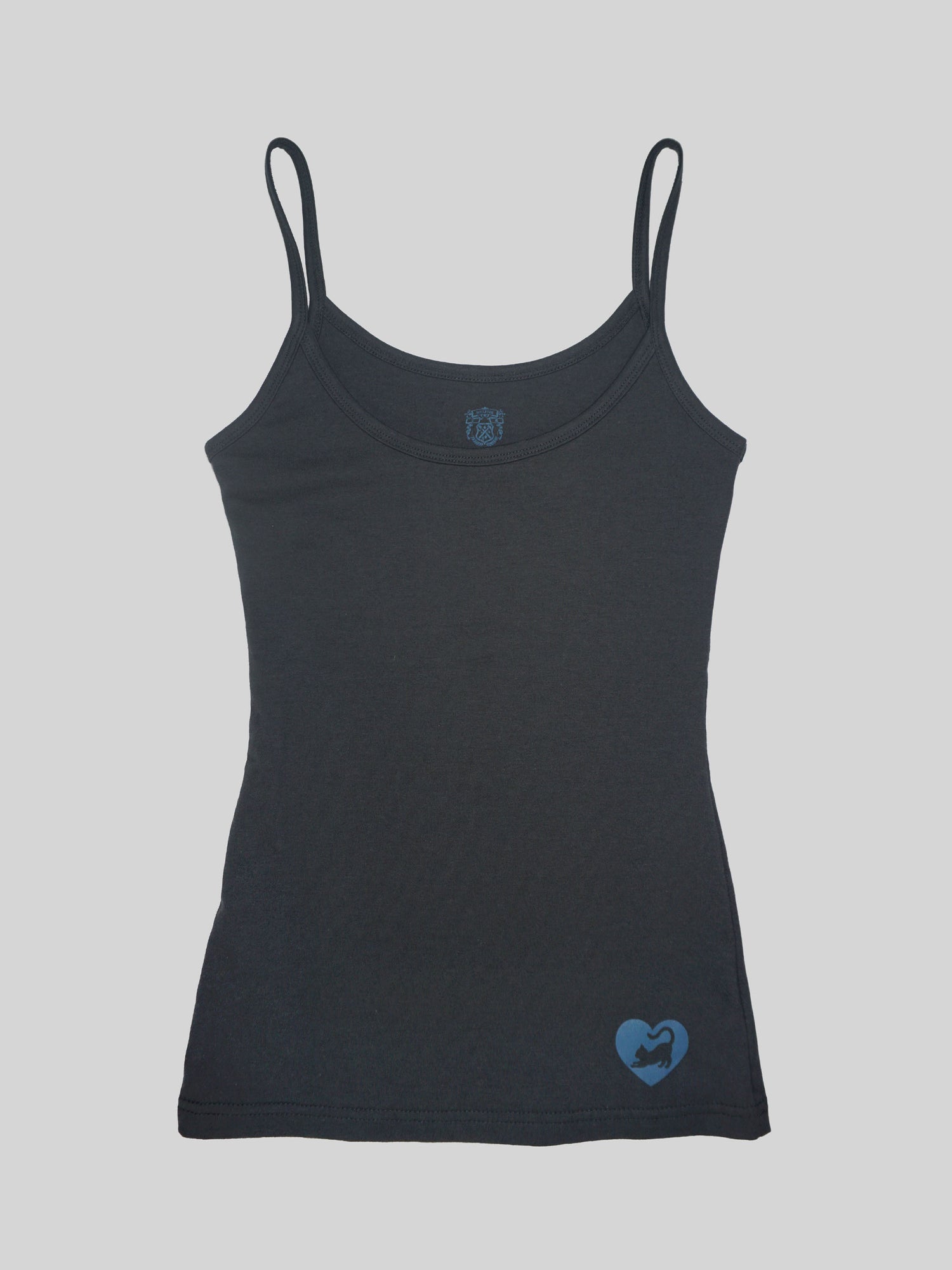 Sweet Kitty Tank Top Charcoal