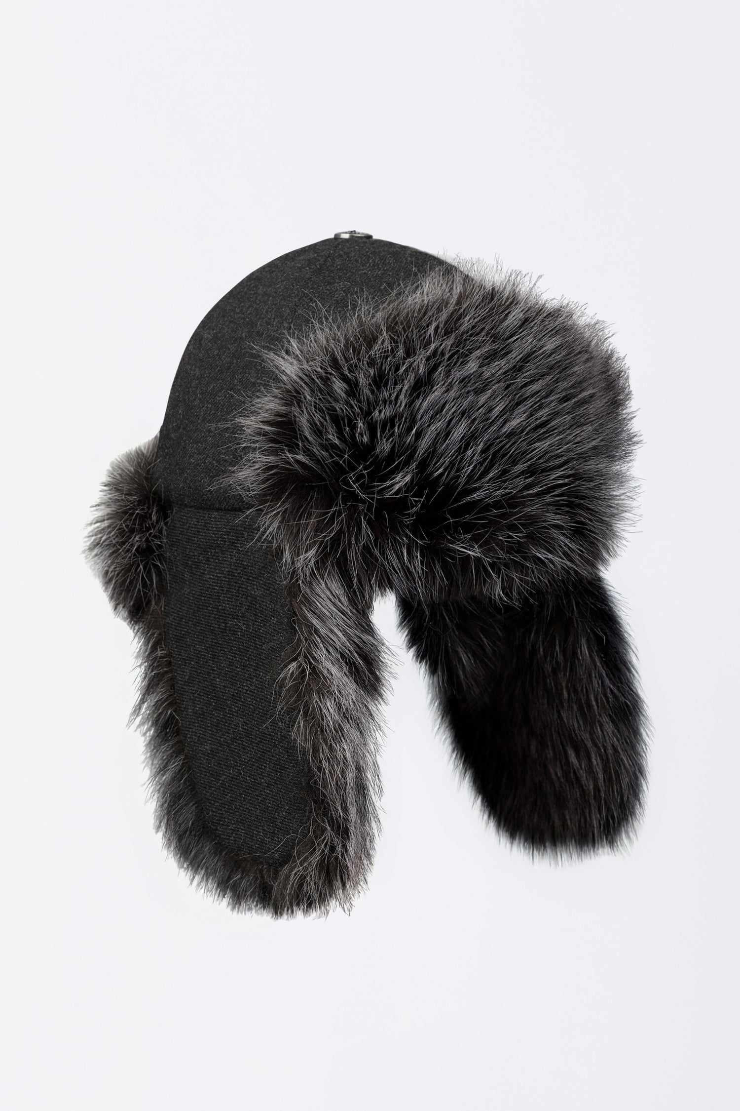 Wool Trooper Hat Charcoal