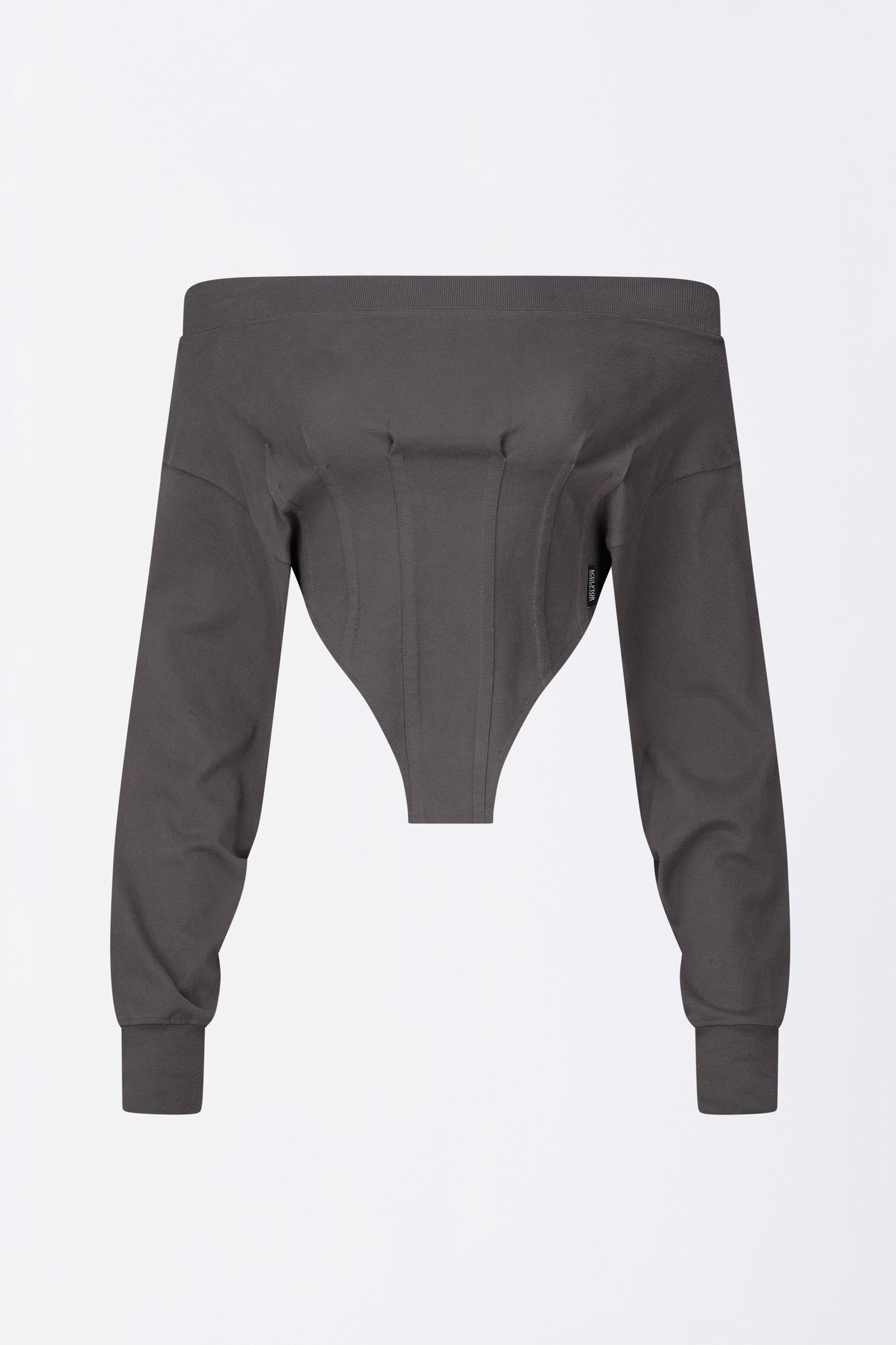 Corset Sweatshirt Charcoal