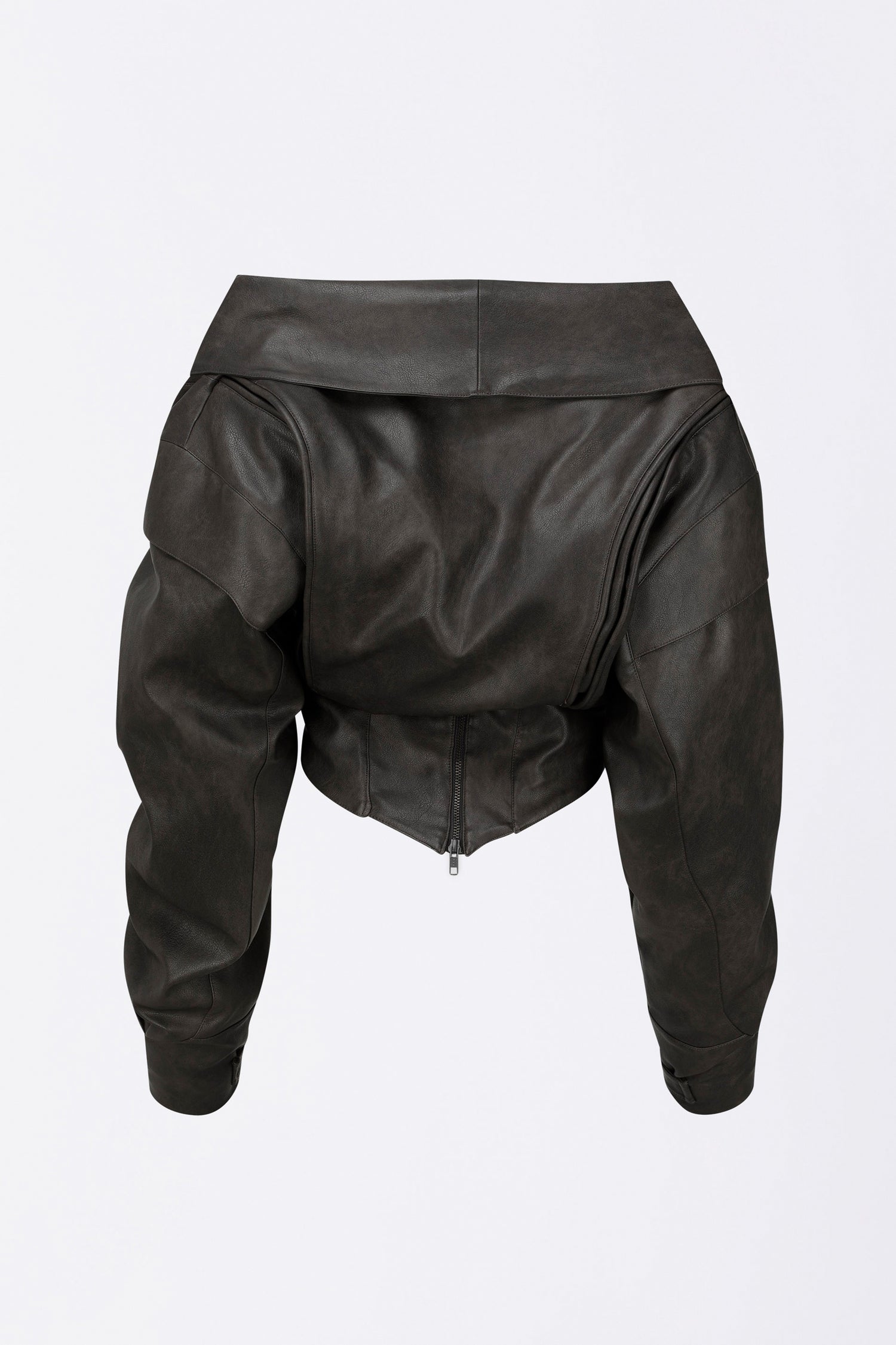 Corset Latch Down Jacket Charcoal