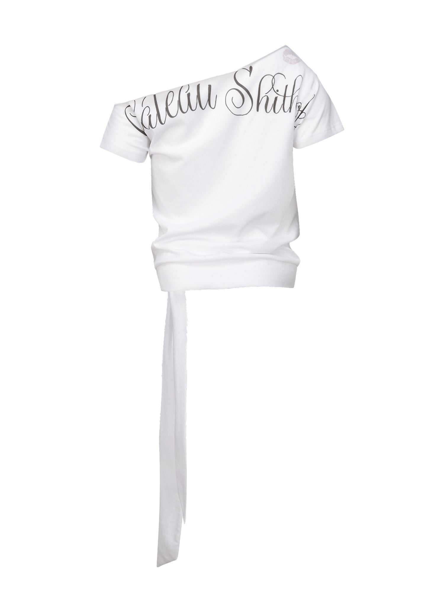 Chateau Shithole Tie Tee White
