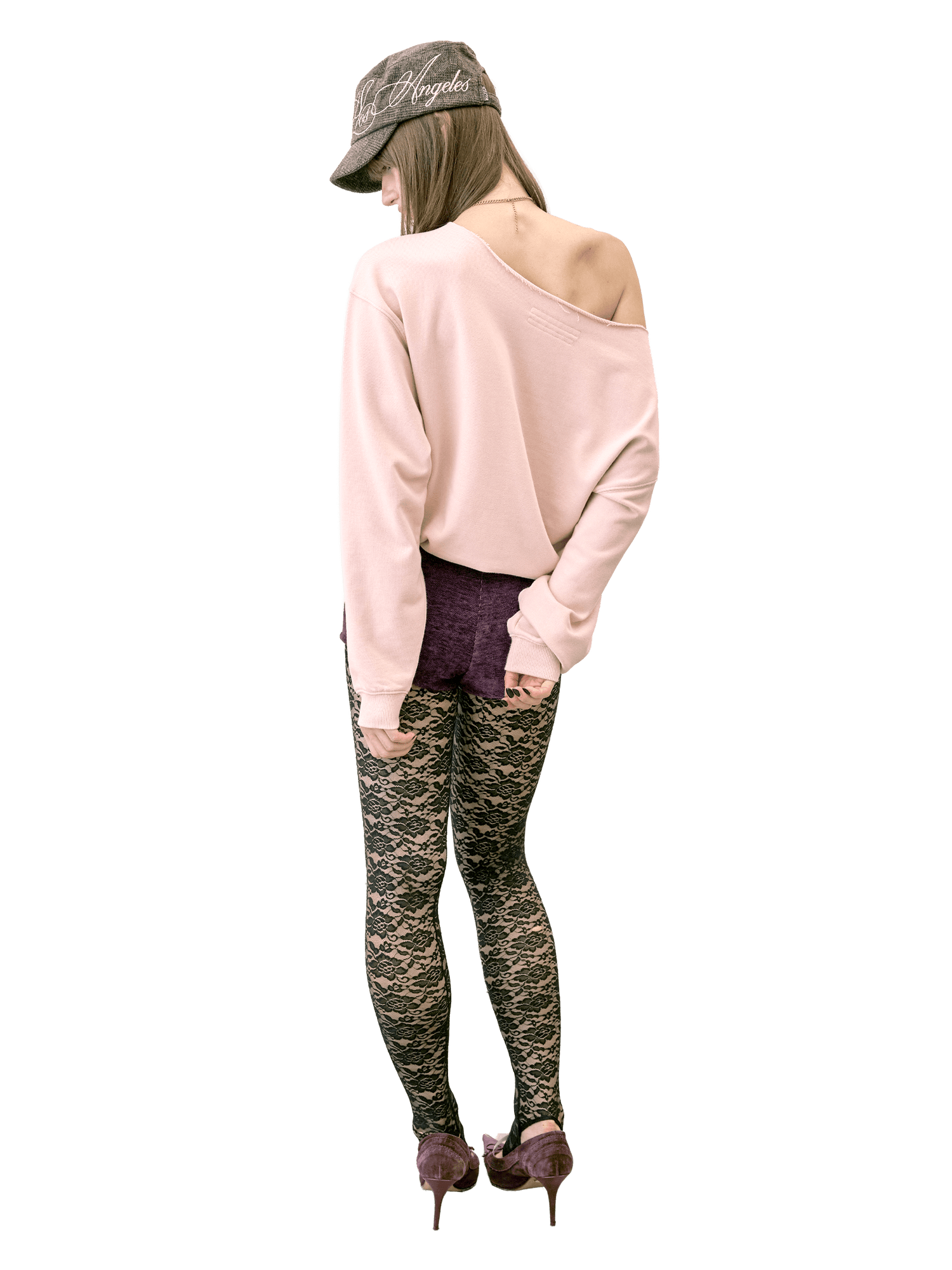Cheeky Lace Leggings Black
