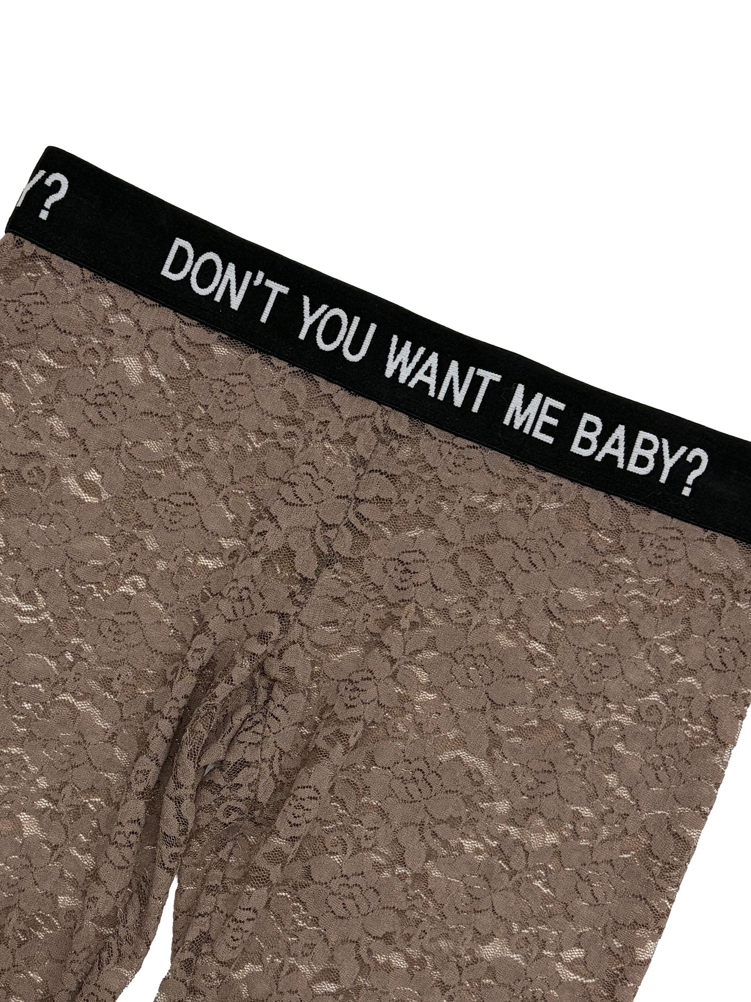 Cheeky Lace Leggings Mocha