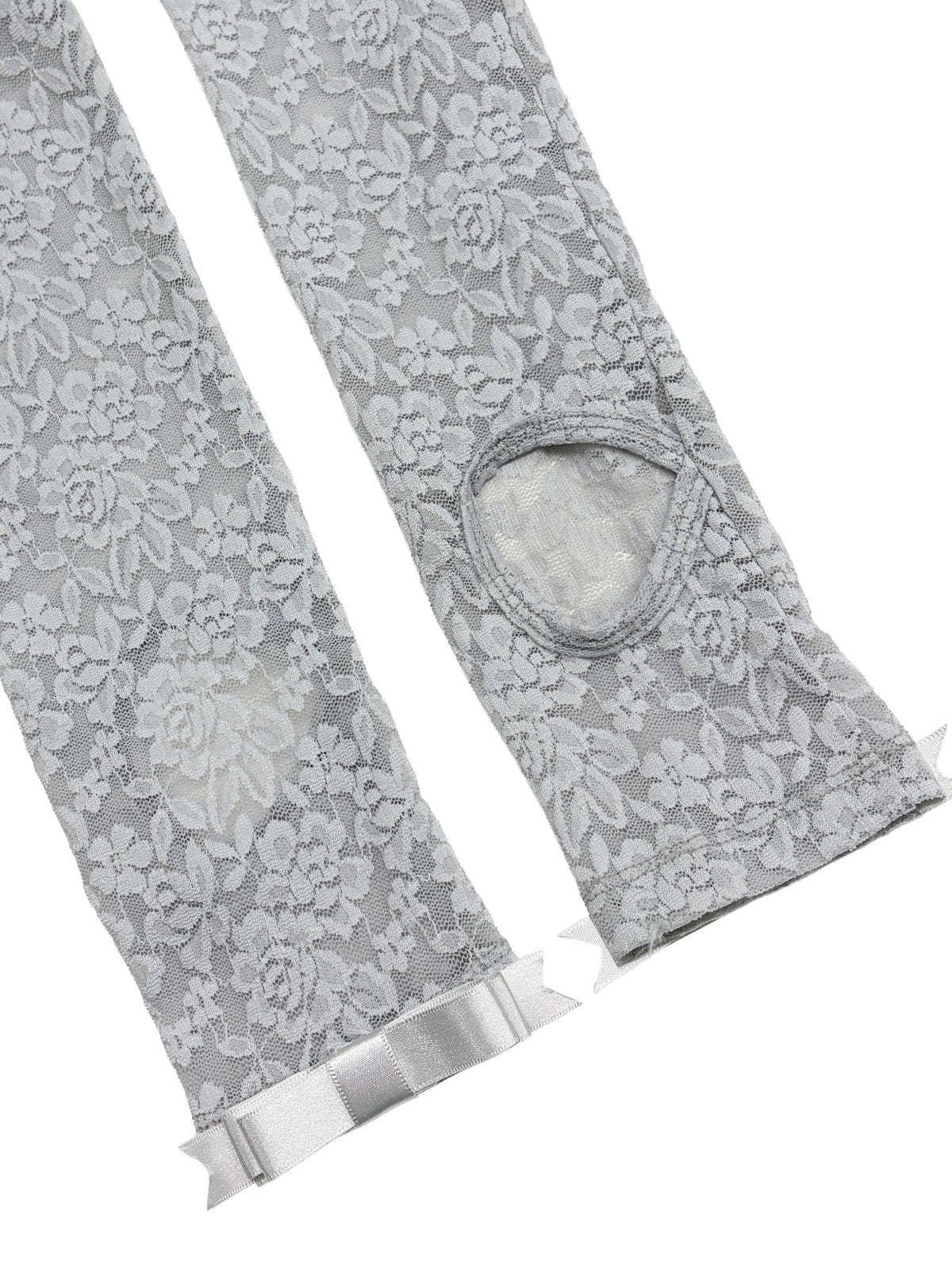 Cheeky Lace Leggings Silver