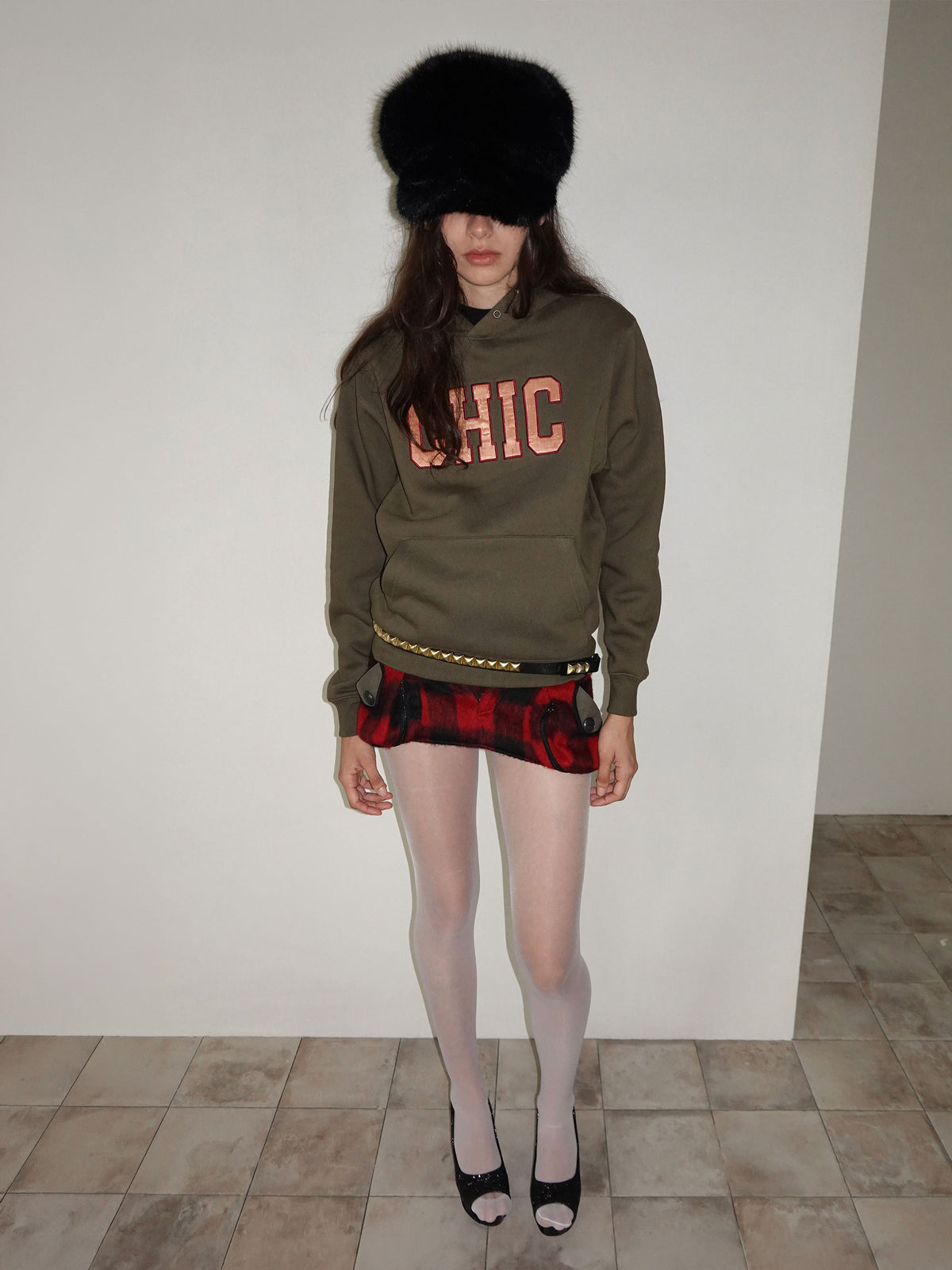 Chic Hoodie Khaki
