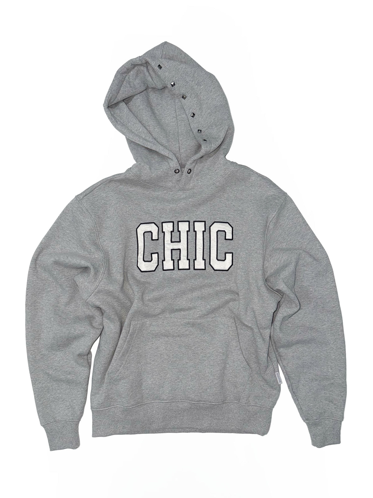 Chic Hoodie Melange Gray