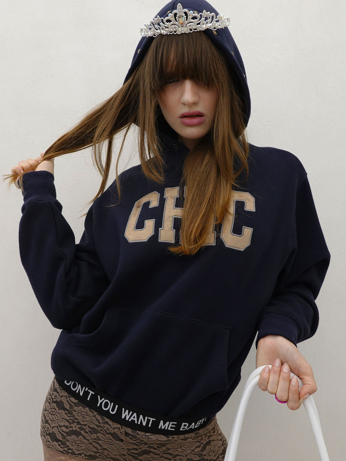 Chic Hoodie Navy