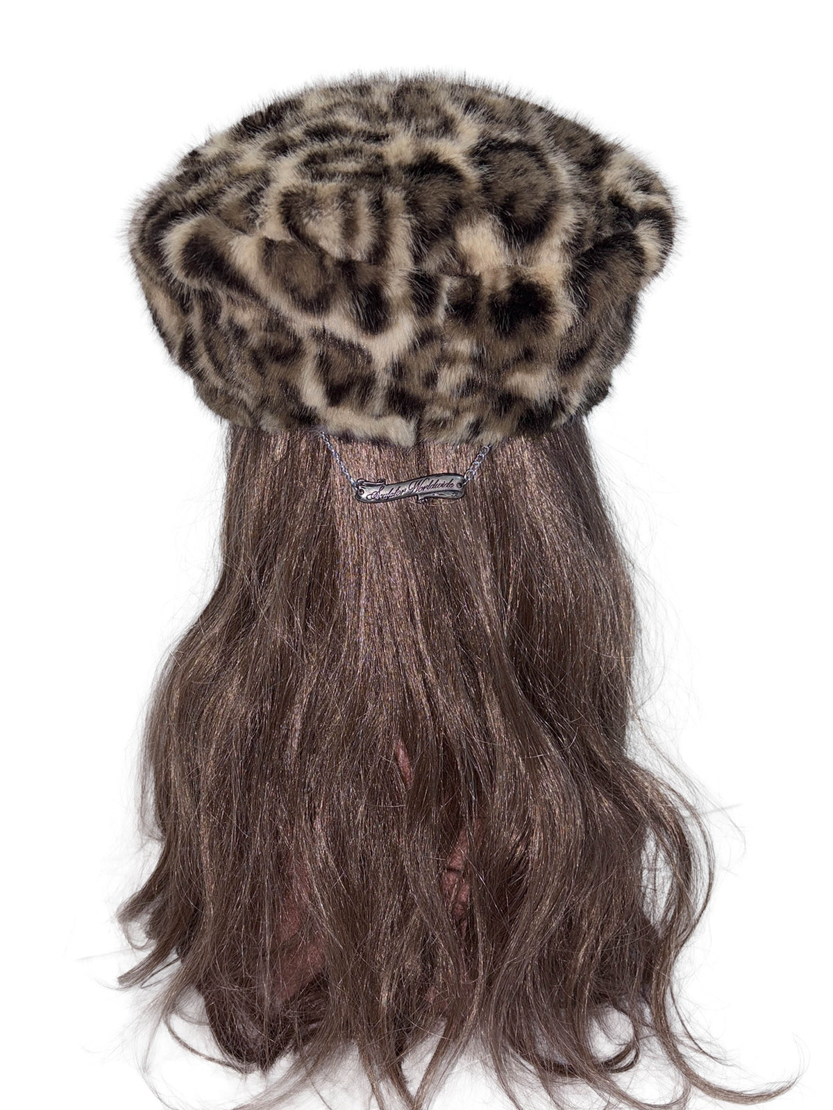 Chunky Fur Newsboy Cap Leopard