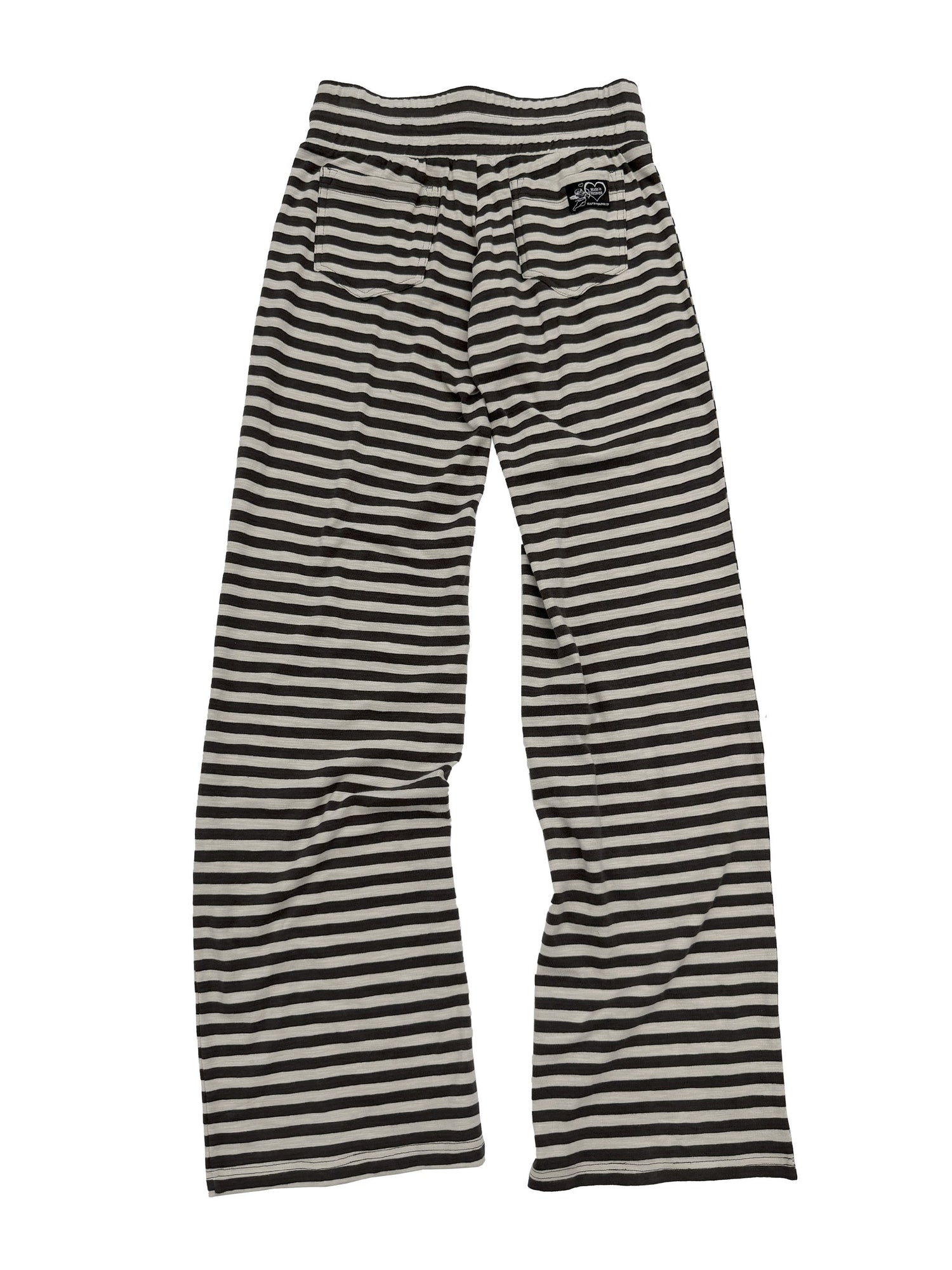 Classic Striped Jersey Pants Charcoal