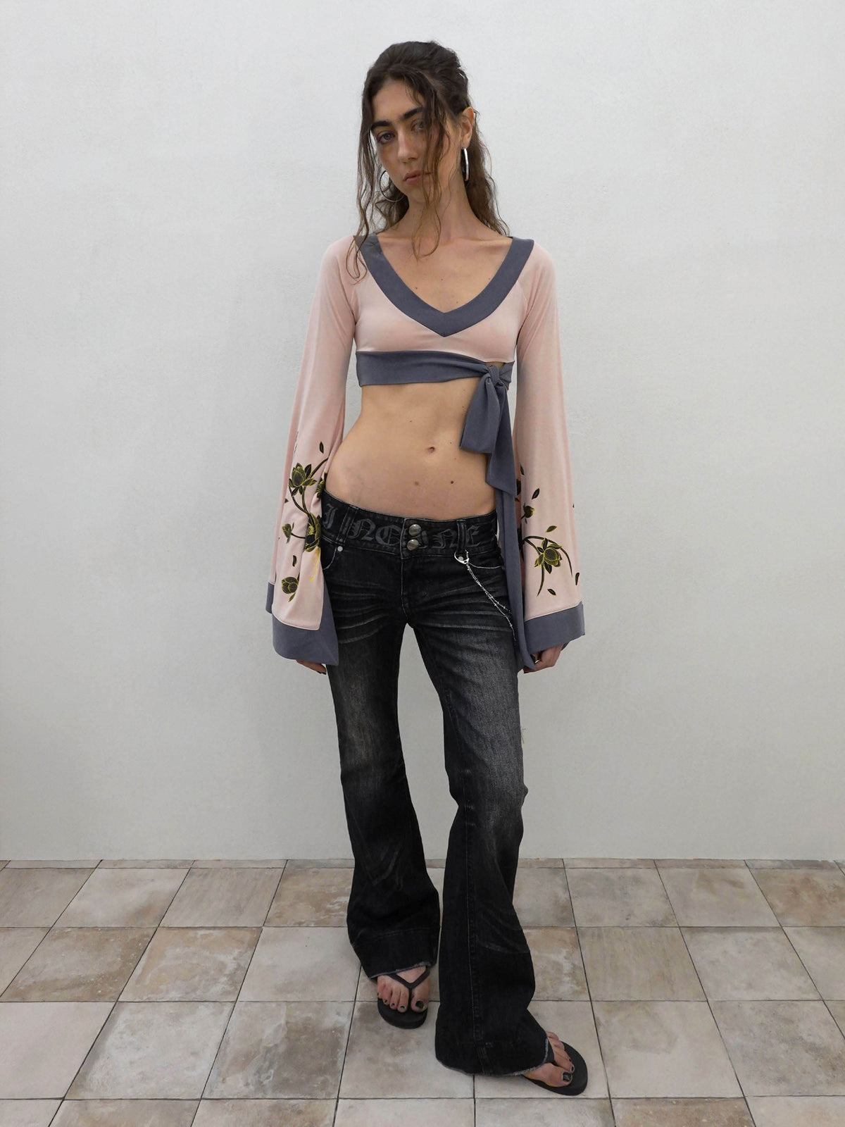 Confession Chain Denim Acid Black