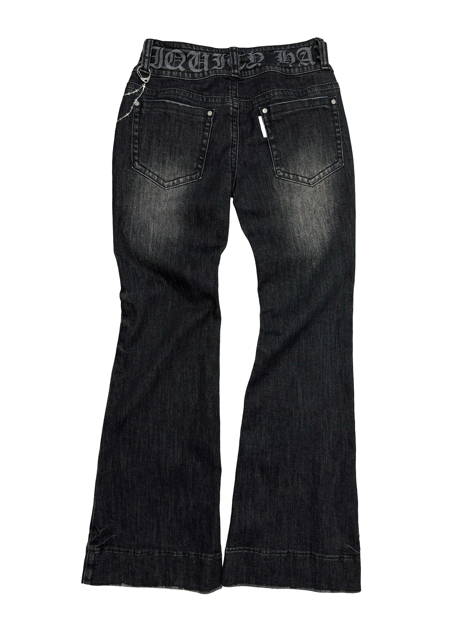 Confession Chain Denim Acid Black