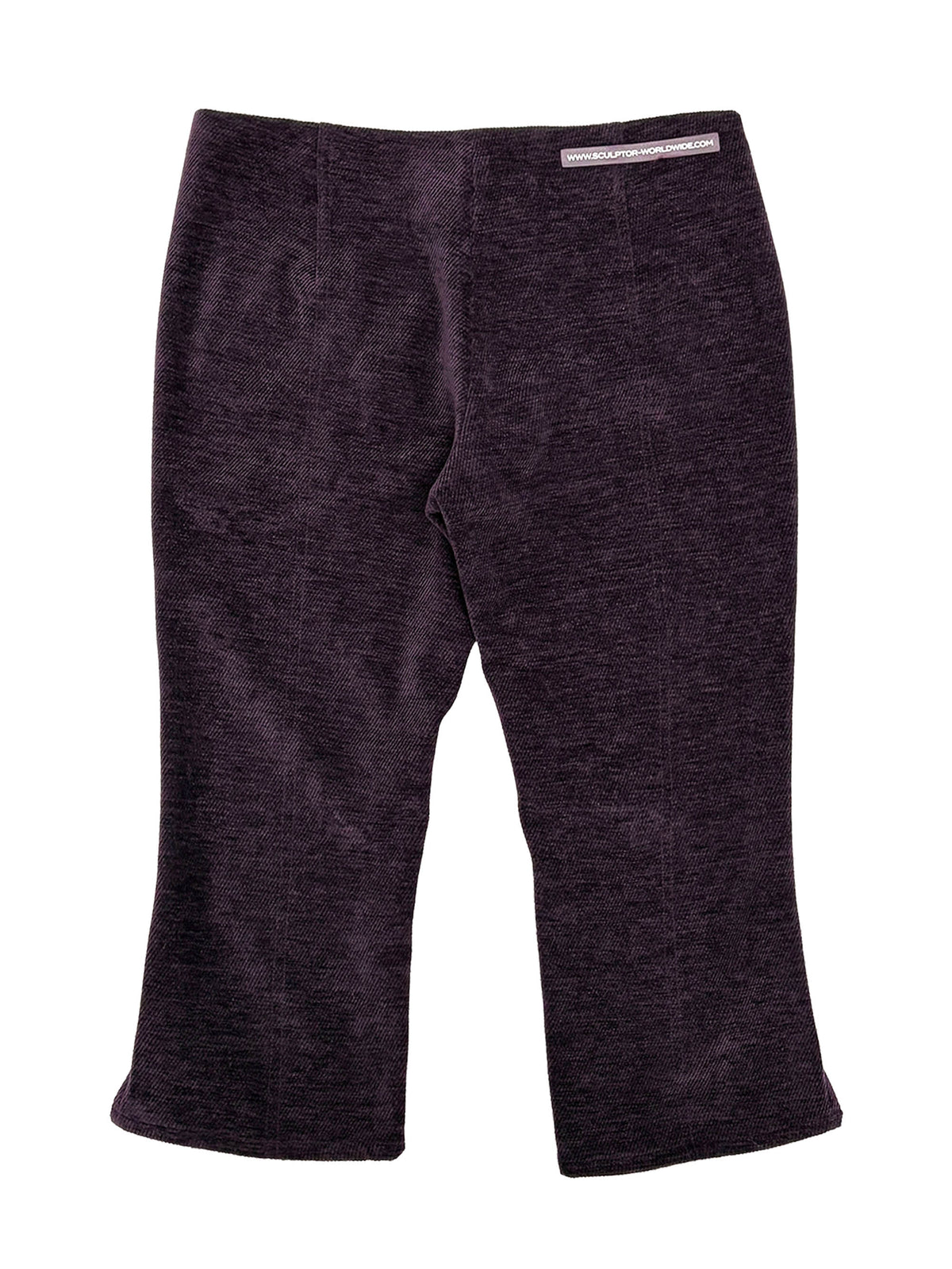 Corduroy Capri Pants Deep Plum