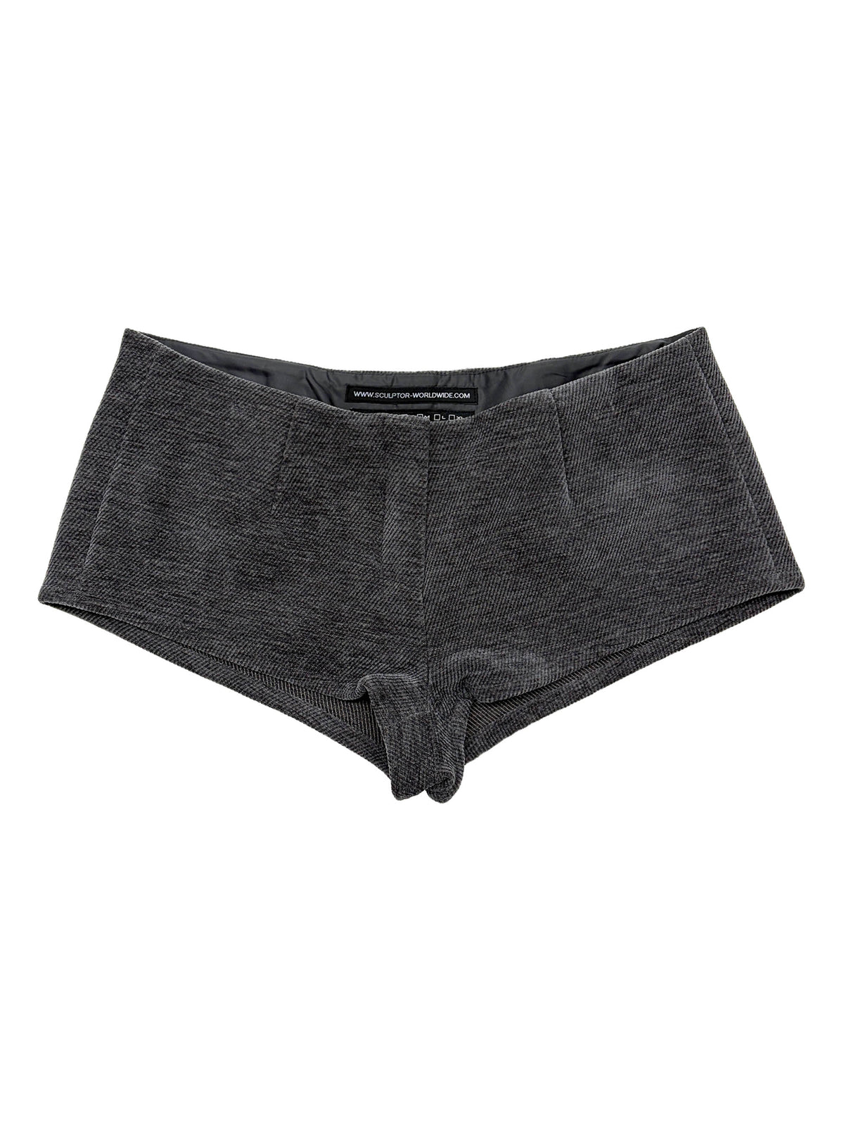 Corduroy Micro Shorts Charcoal