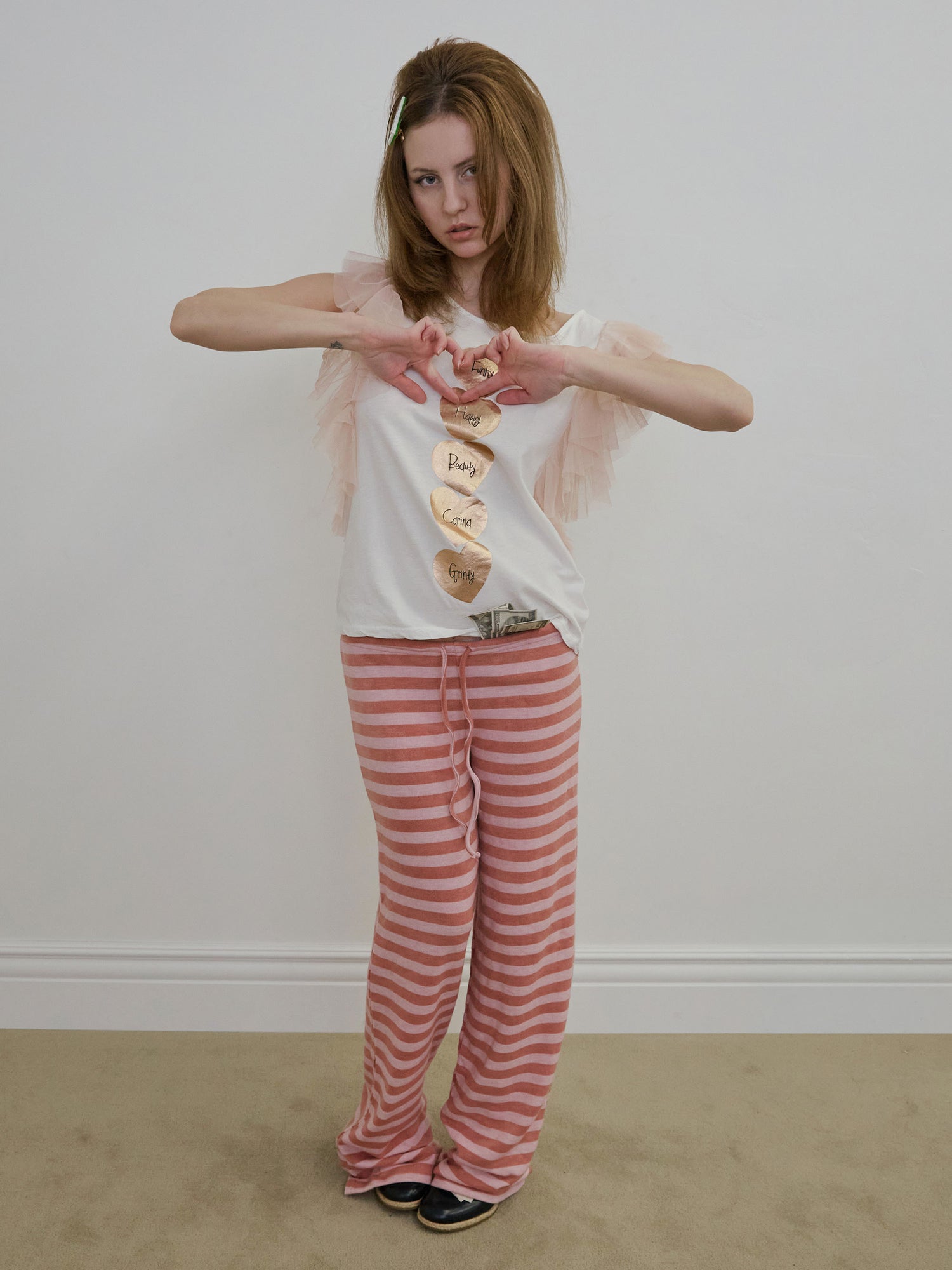 Couch Potato Fuzzy Pants Strawberry