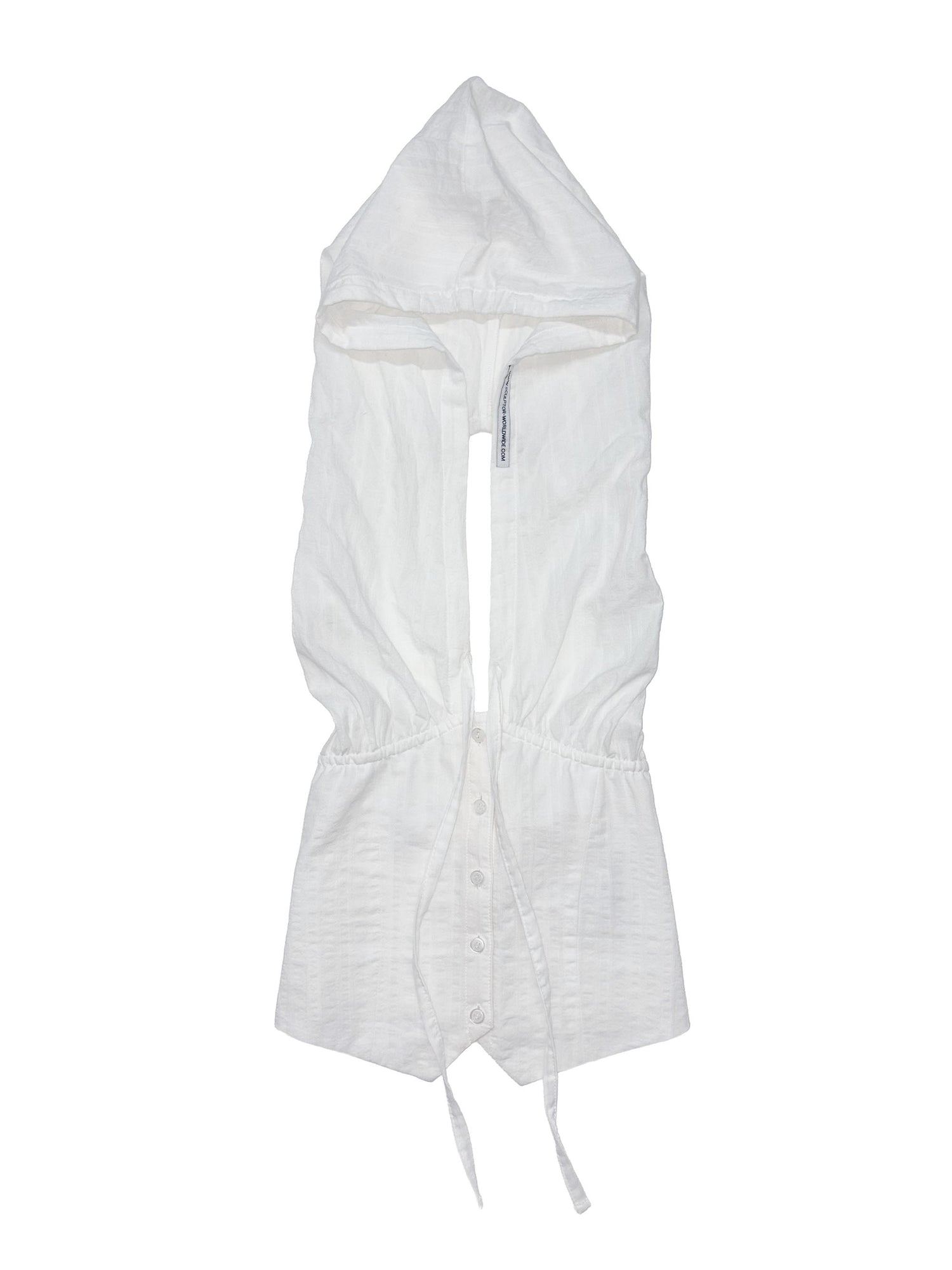 Cowgirl Hoodie Vest White