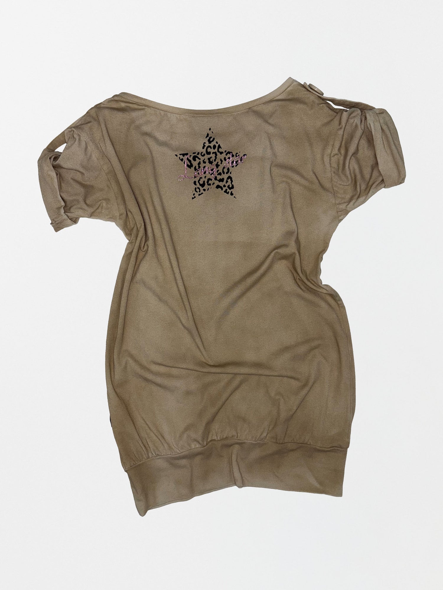 Broken Girls Roll Up Tee Dirty Sand
