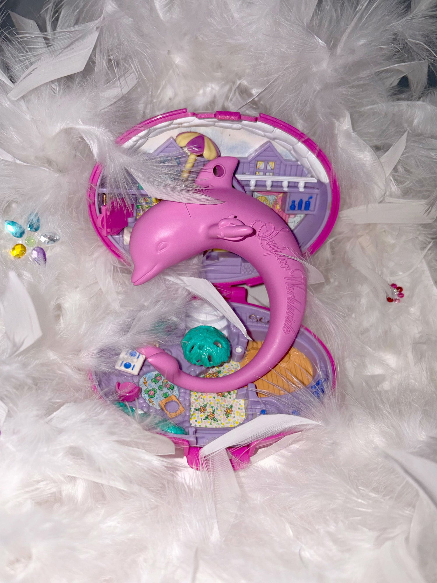 Dolphin Bangle Acid Pink