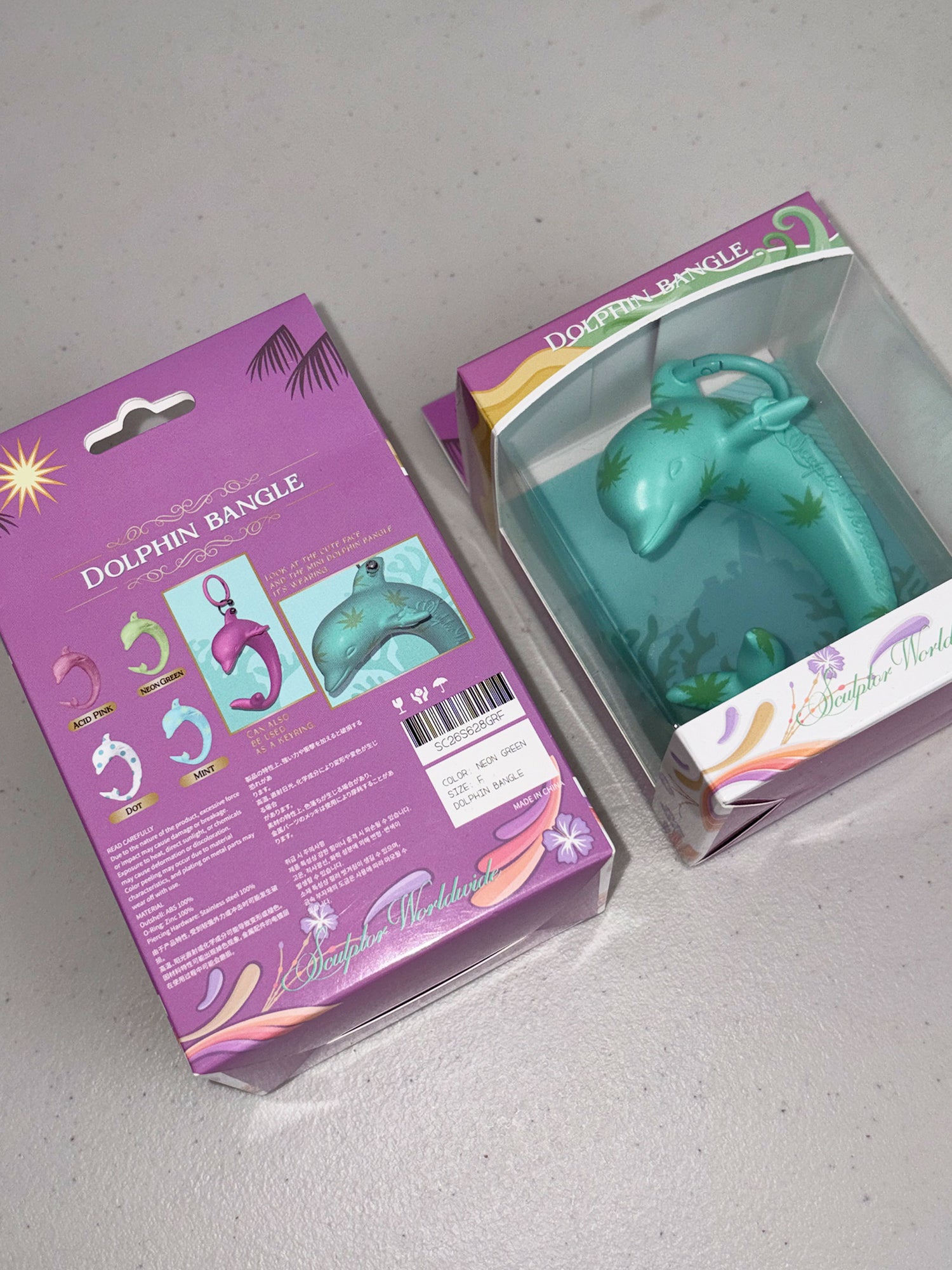 Dolphin Bangle Mint