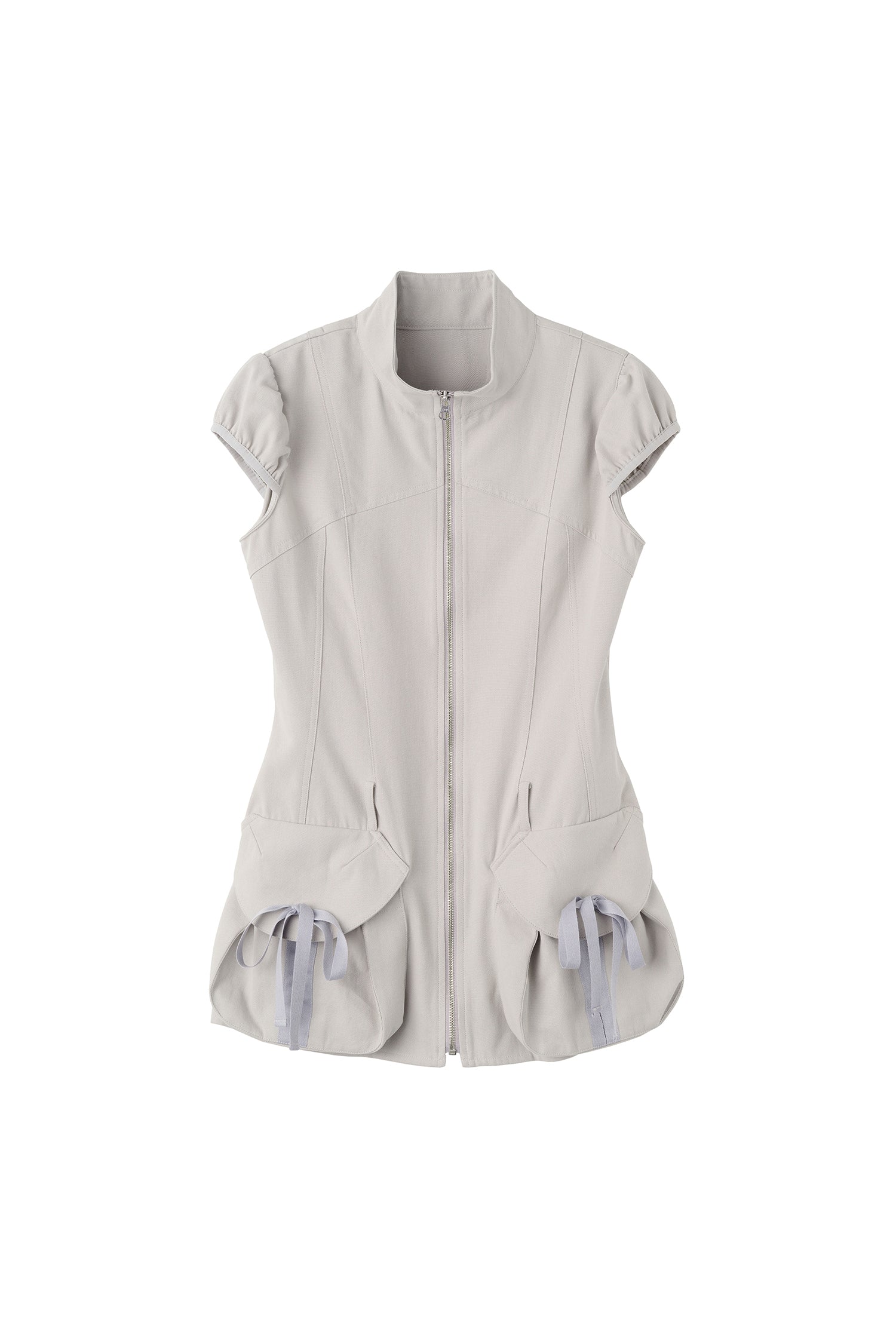 Cargo Zip-Up Dress Ice Gray