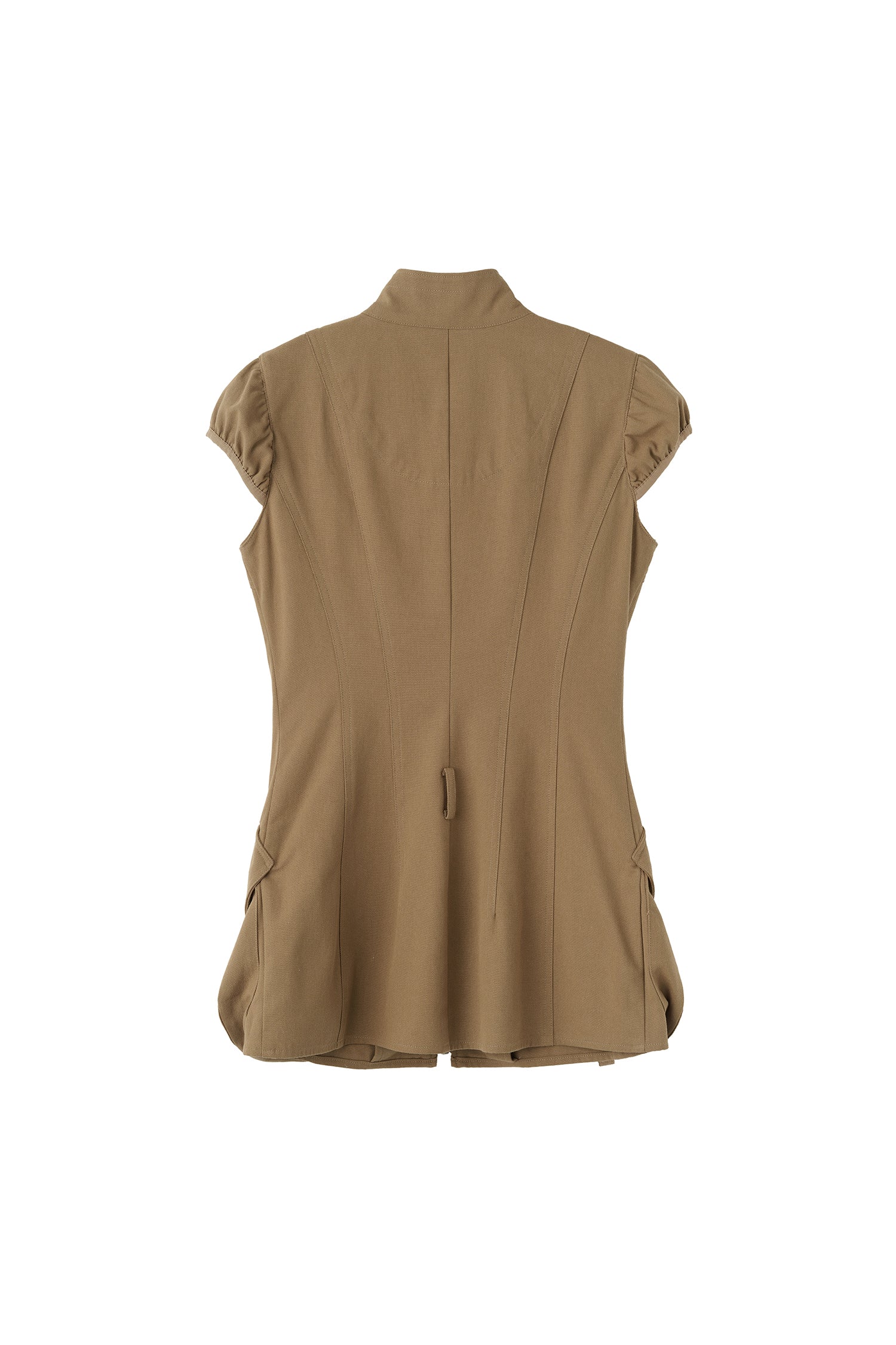 Cargo Zip-Up Dress Soft Brown