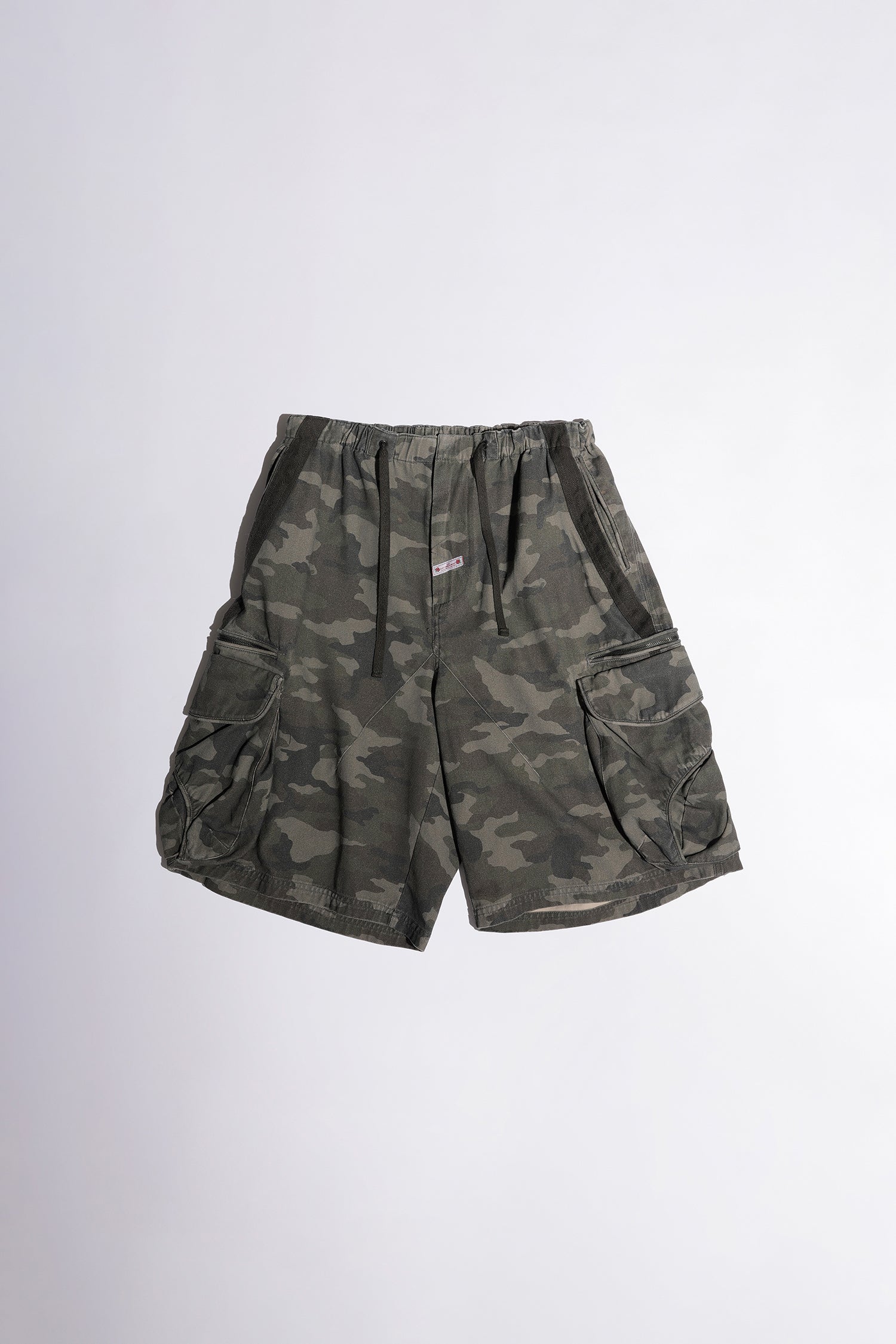 Twill Cargo Half Pants Forest Camo