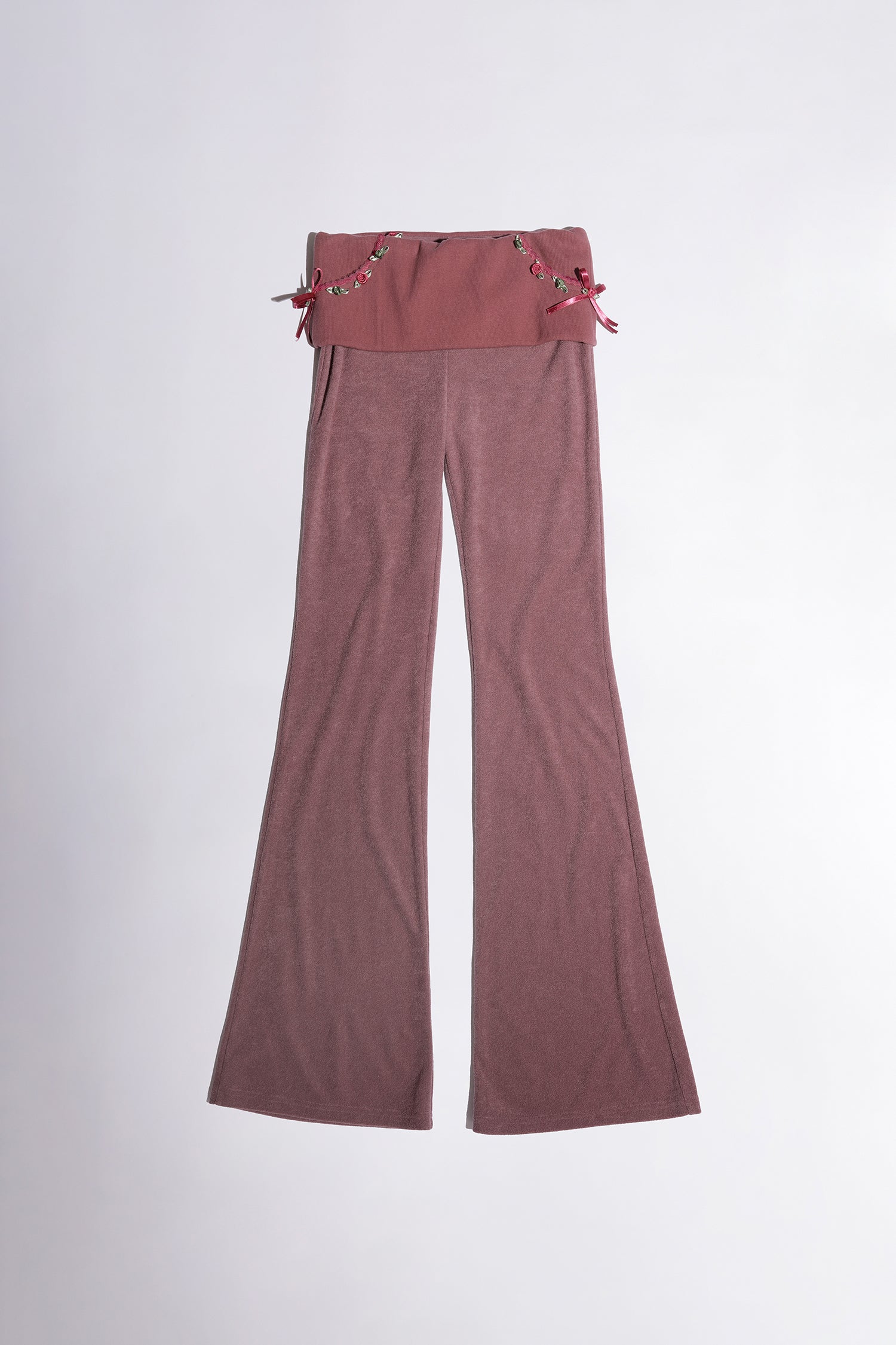 Rosy Terry Pants Purple