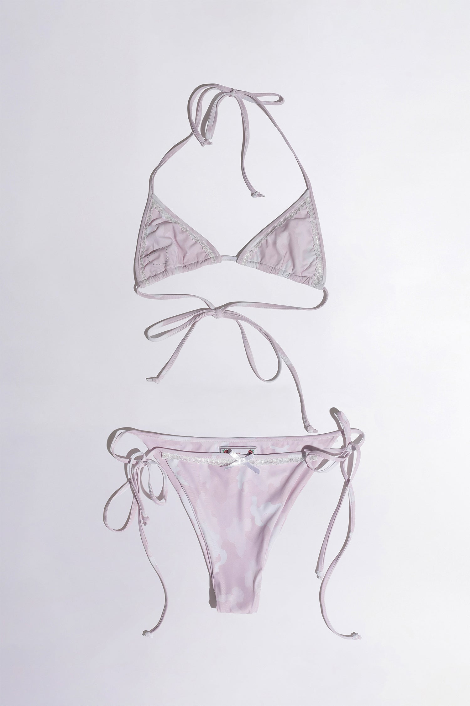 Camo Reversible Microkini Pink