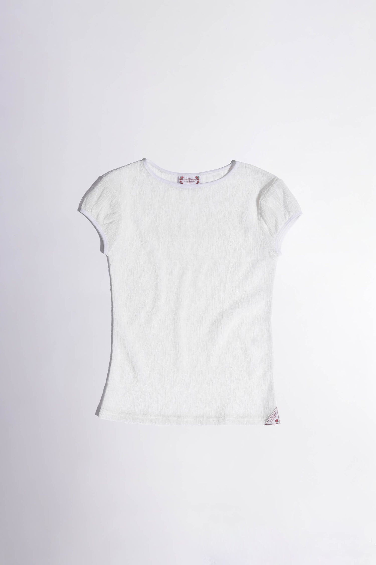 Filthy Broke Sheer Tee Mesh White