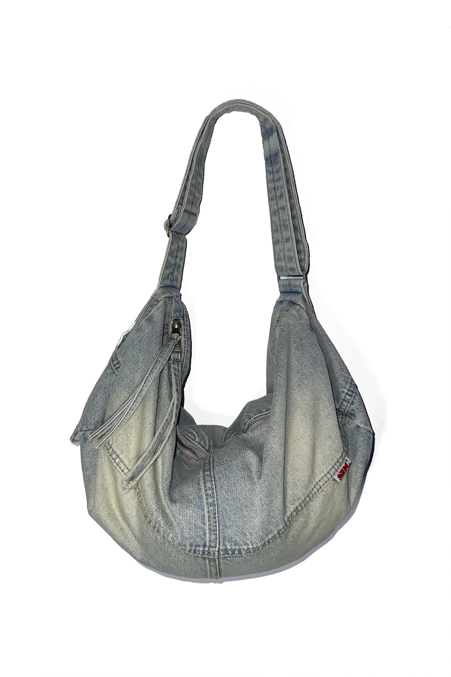 Washed Denim Duffle Bag Washed Blue