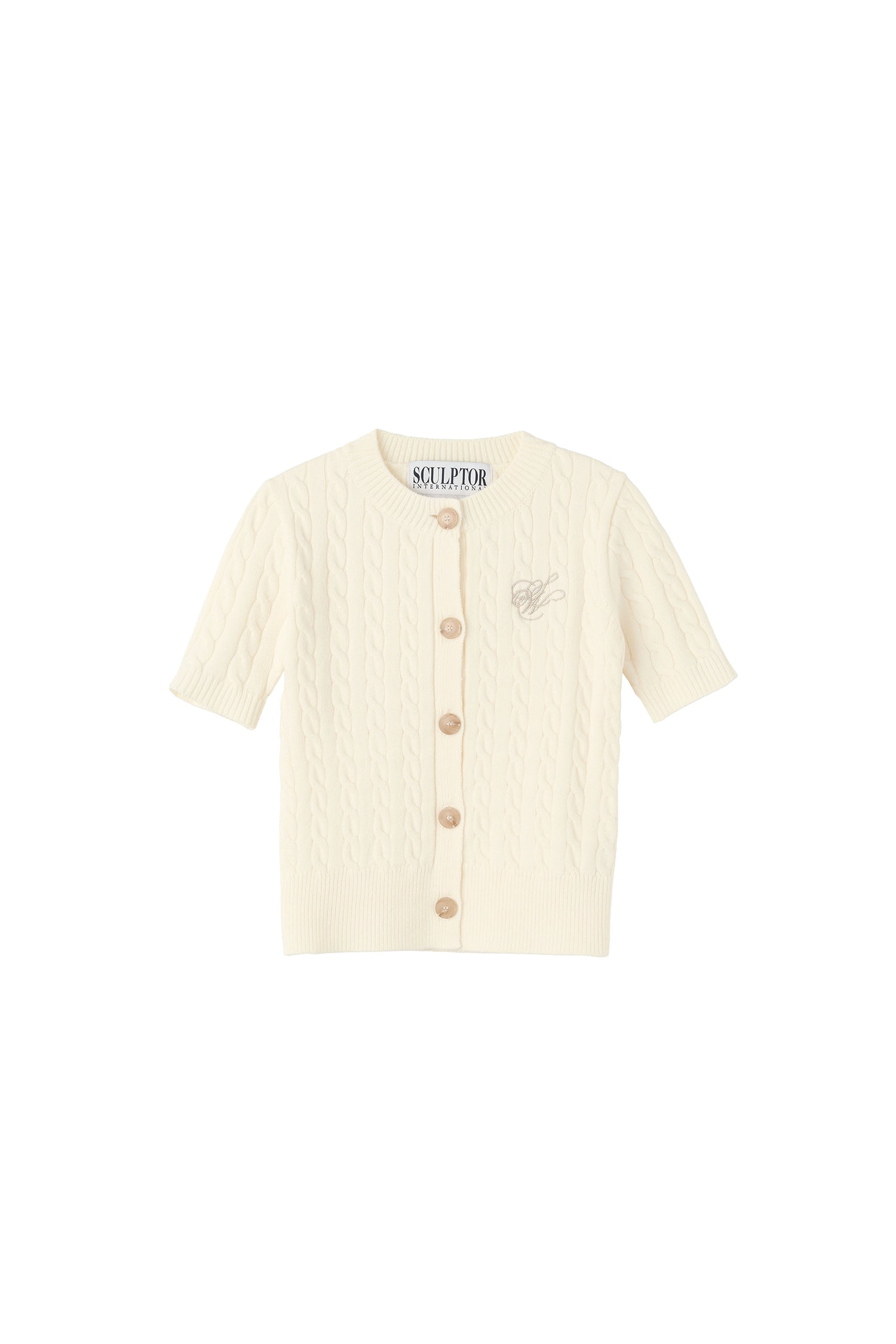 So Classy Cable Cardigan White