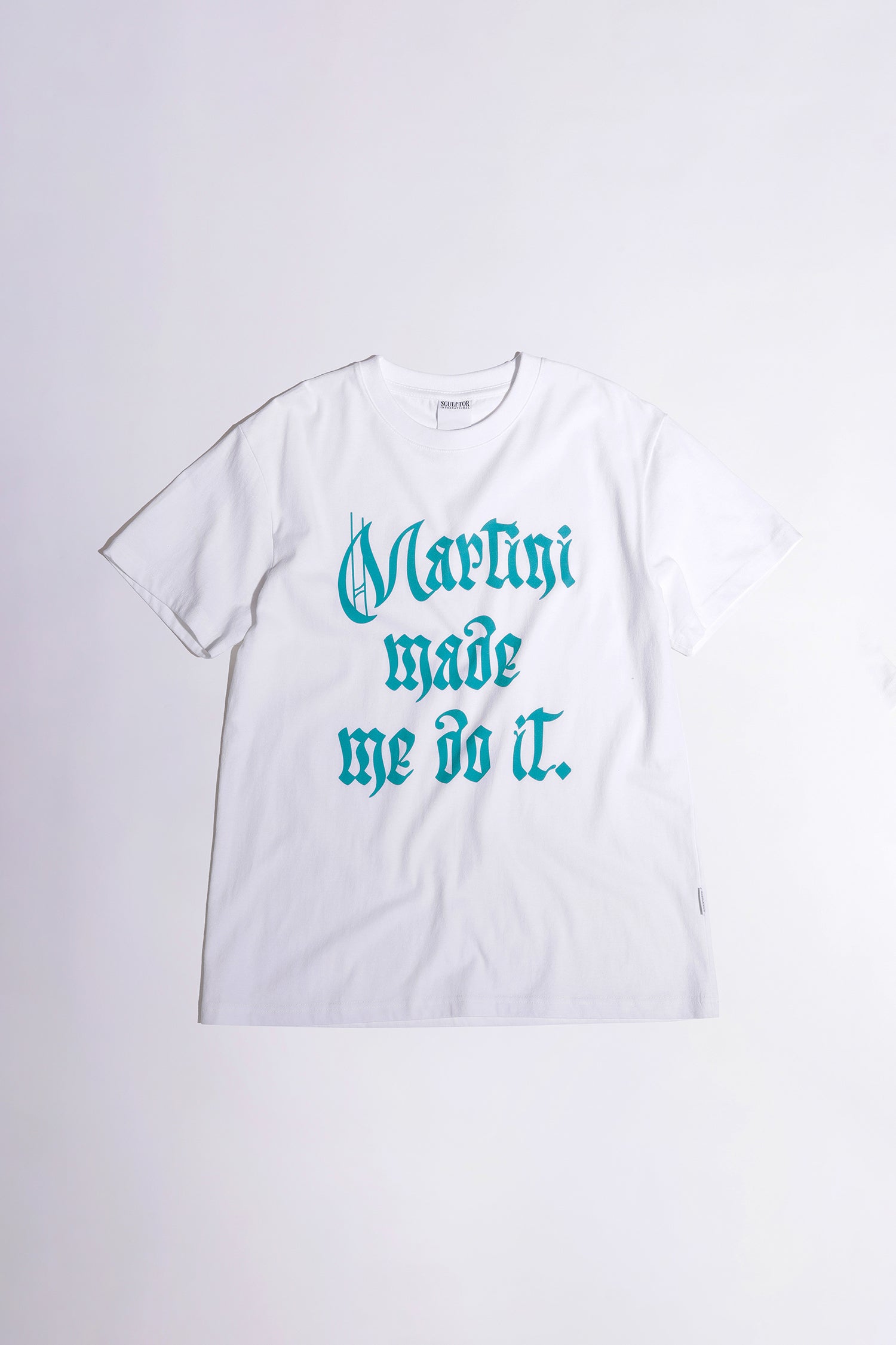 Martini Made Me Do It Tee White