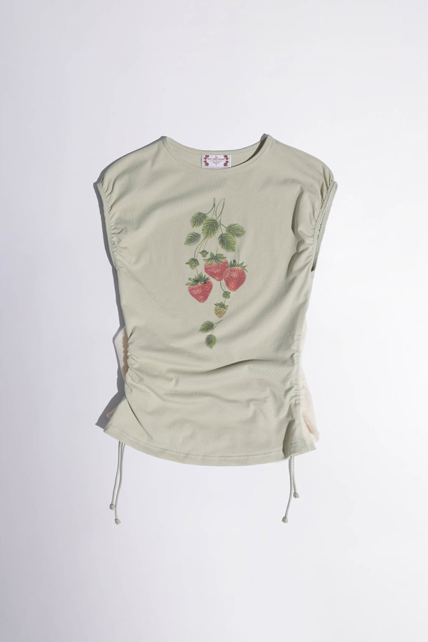 Berry Shirring Top Khaki