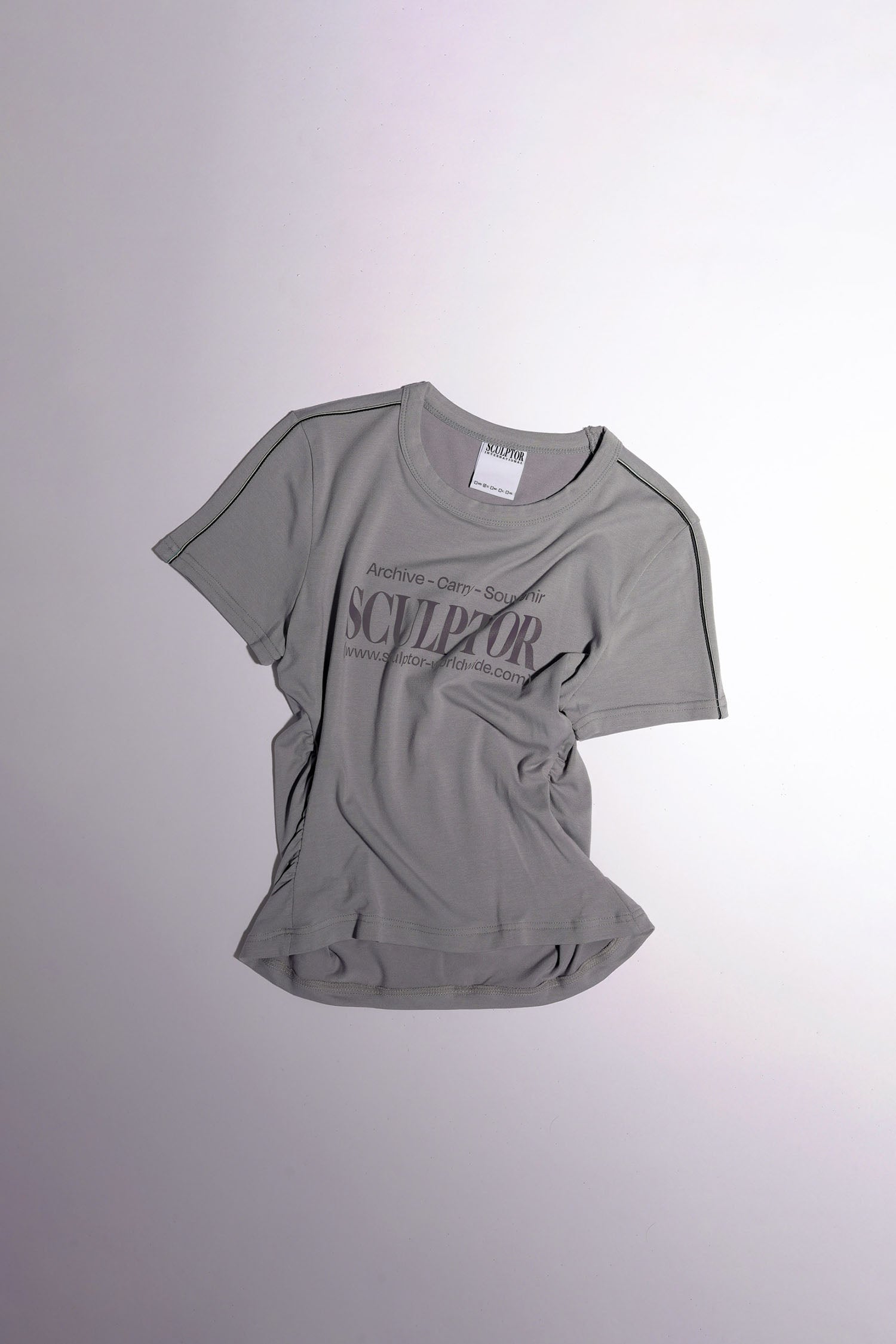 Sports Lettering Tee Gray