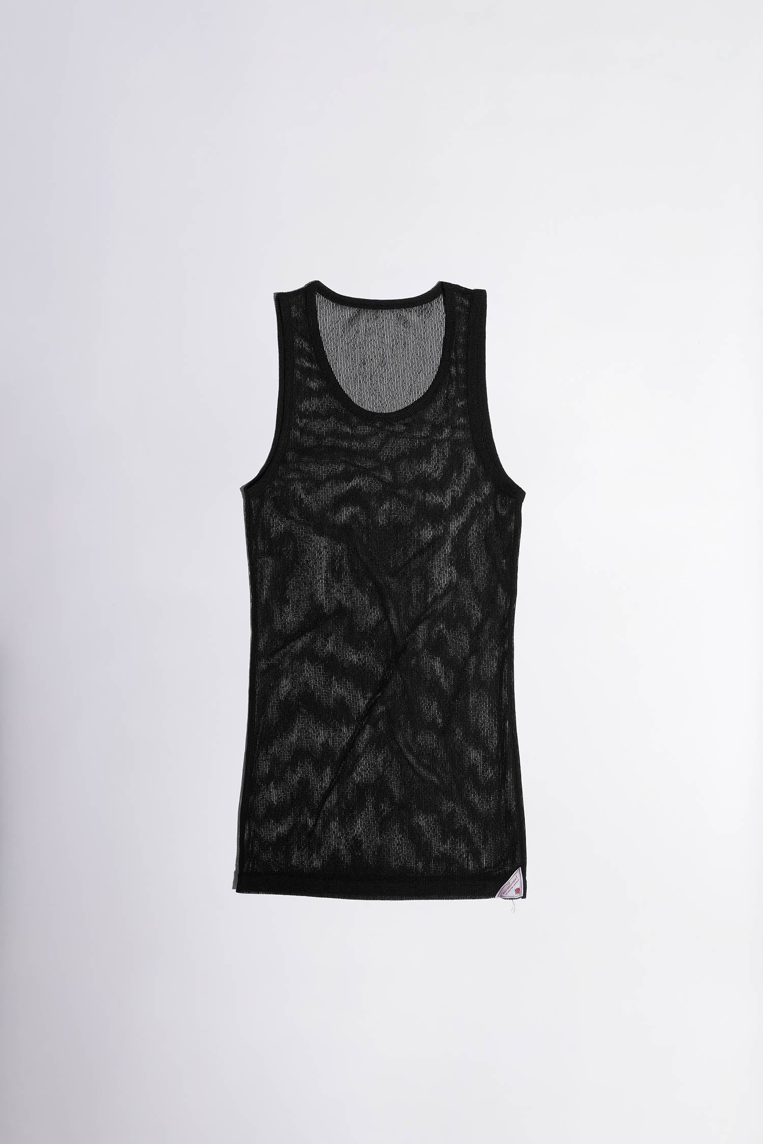 Classic Sleeveless Top Sheer Black