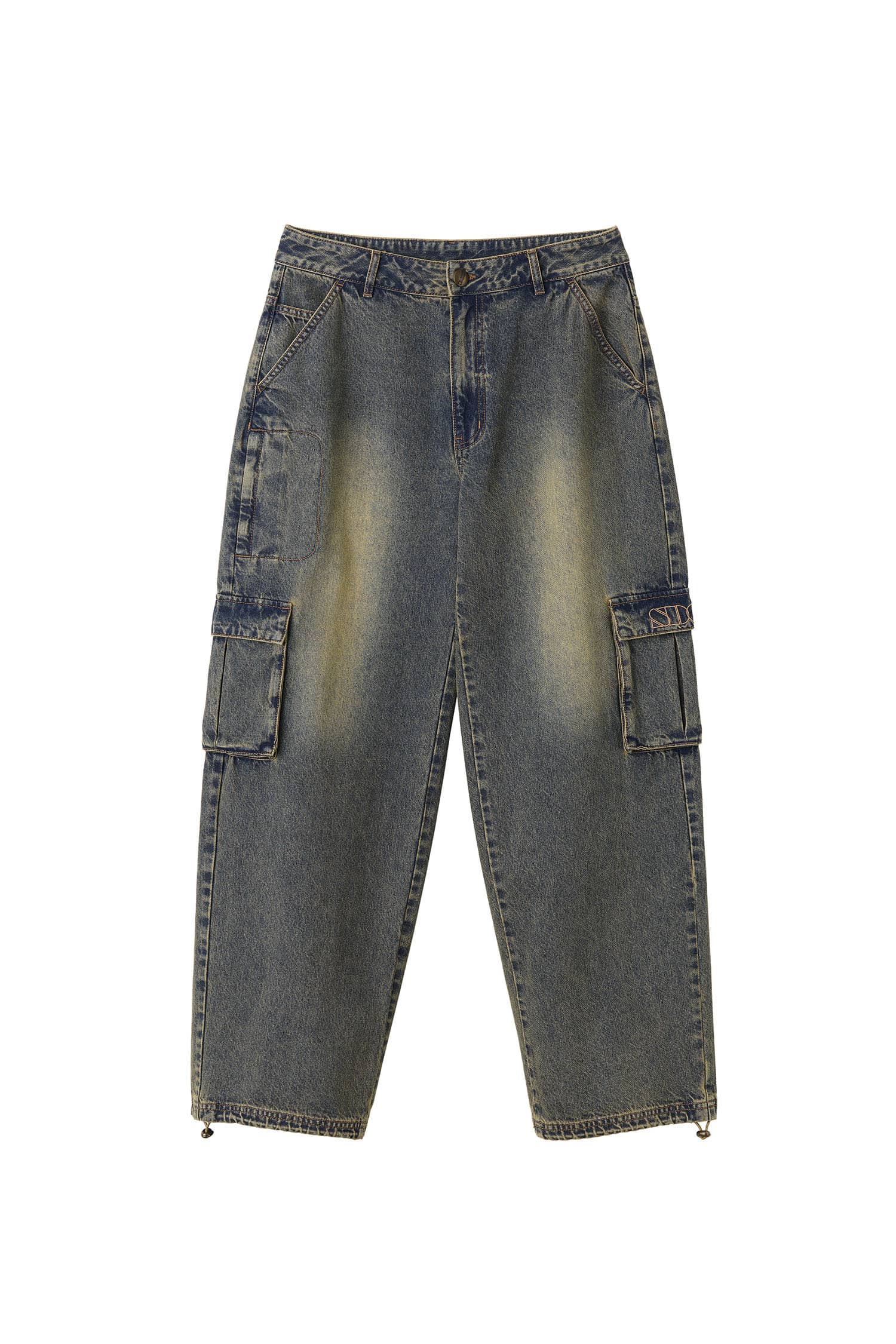 Acid Cargo Jogger Pants Vintage Tint