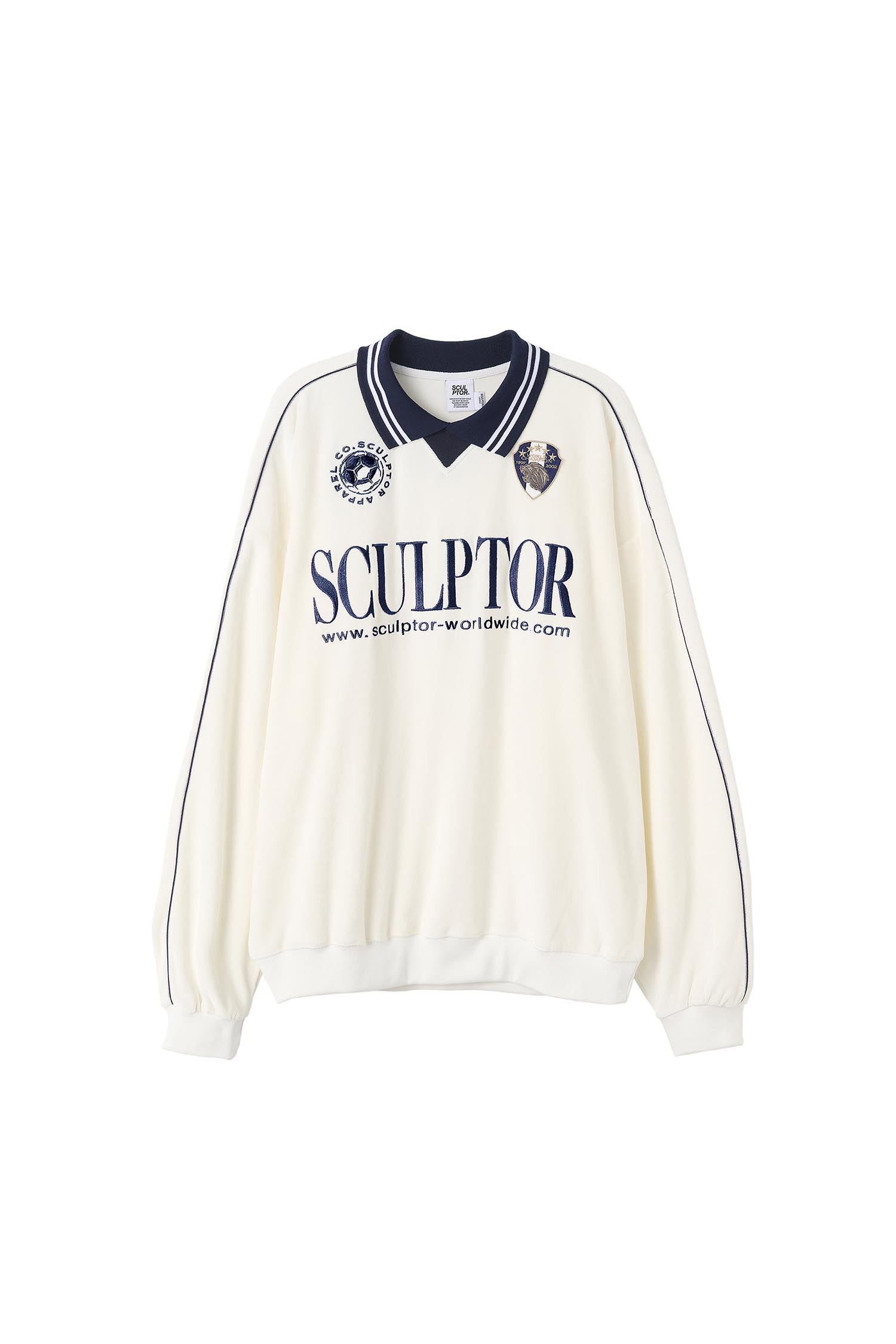 Velour Soccer Jersey White