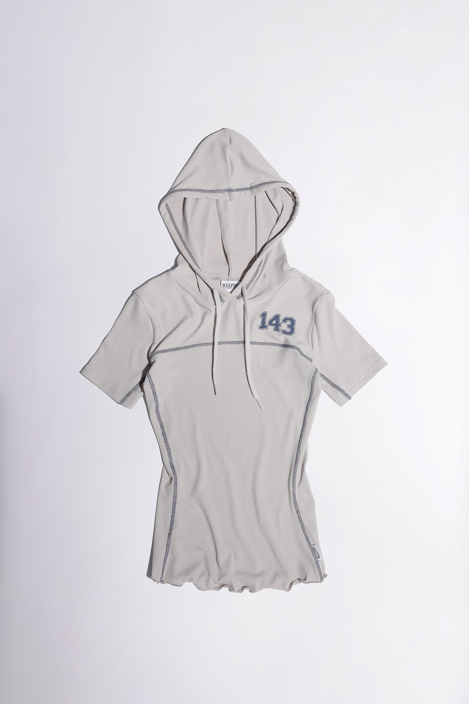 ILY Numbering Hoodie Tee Ice Gray