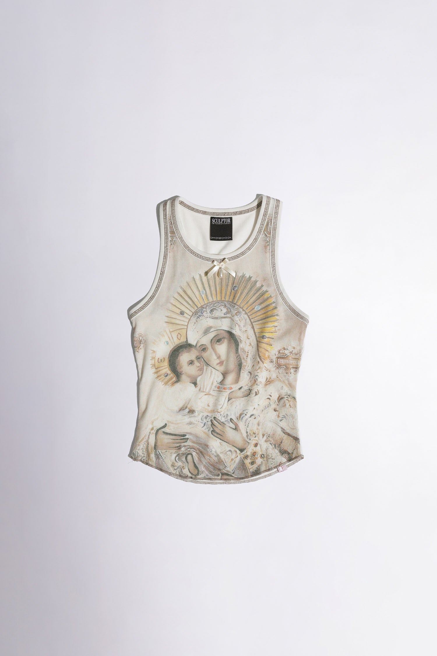 Maria Tear Drop Tank Top Dirty Peach/Raw