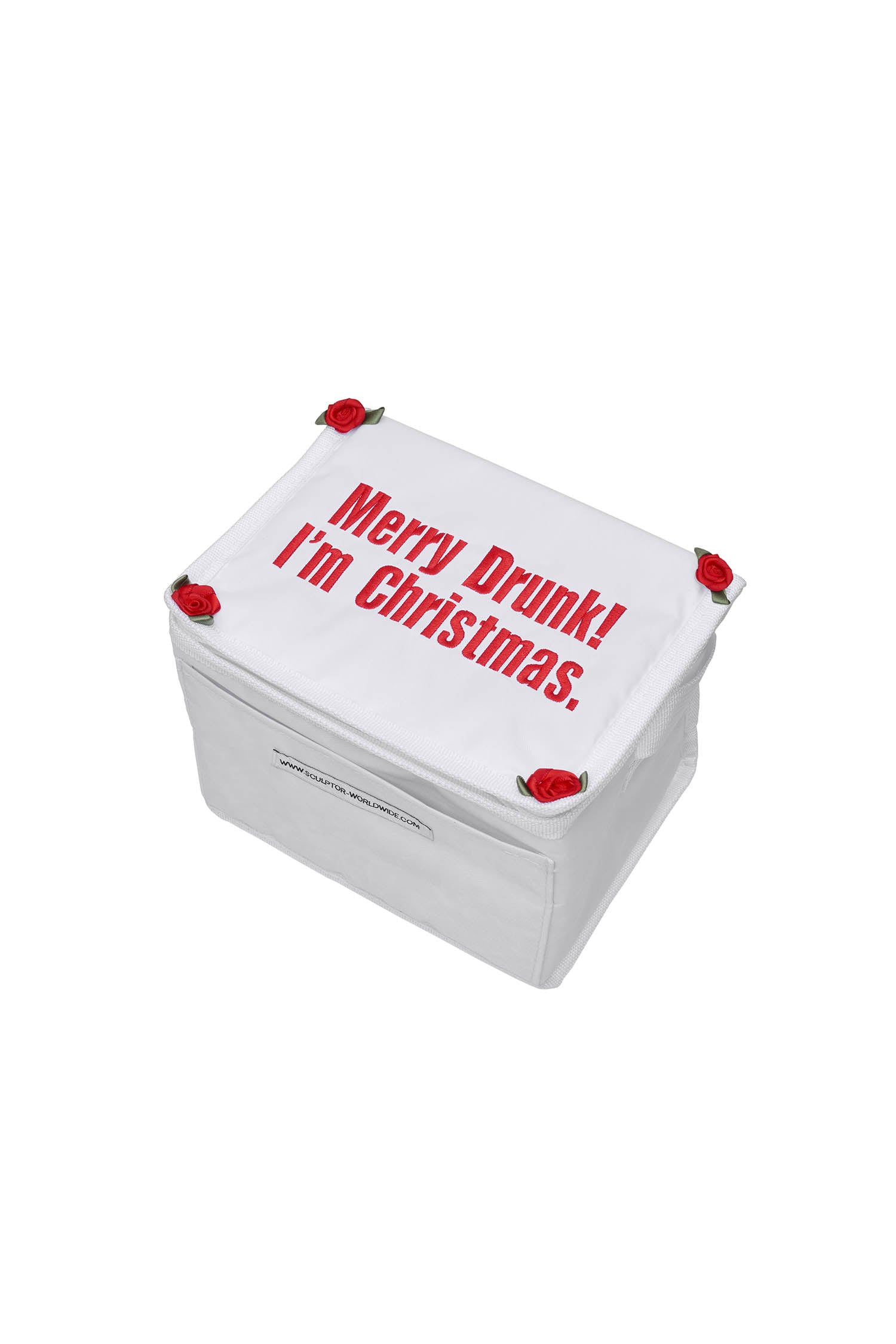 Merry Drunk Cooler Bag White